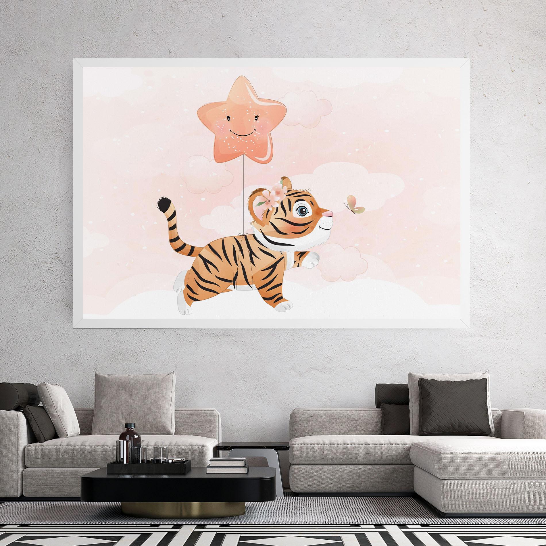 Leinwandbild Baby Tiger Art mockup 2