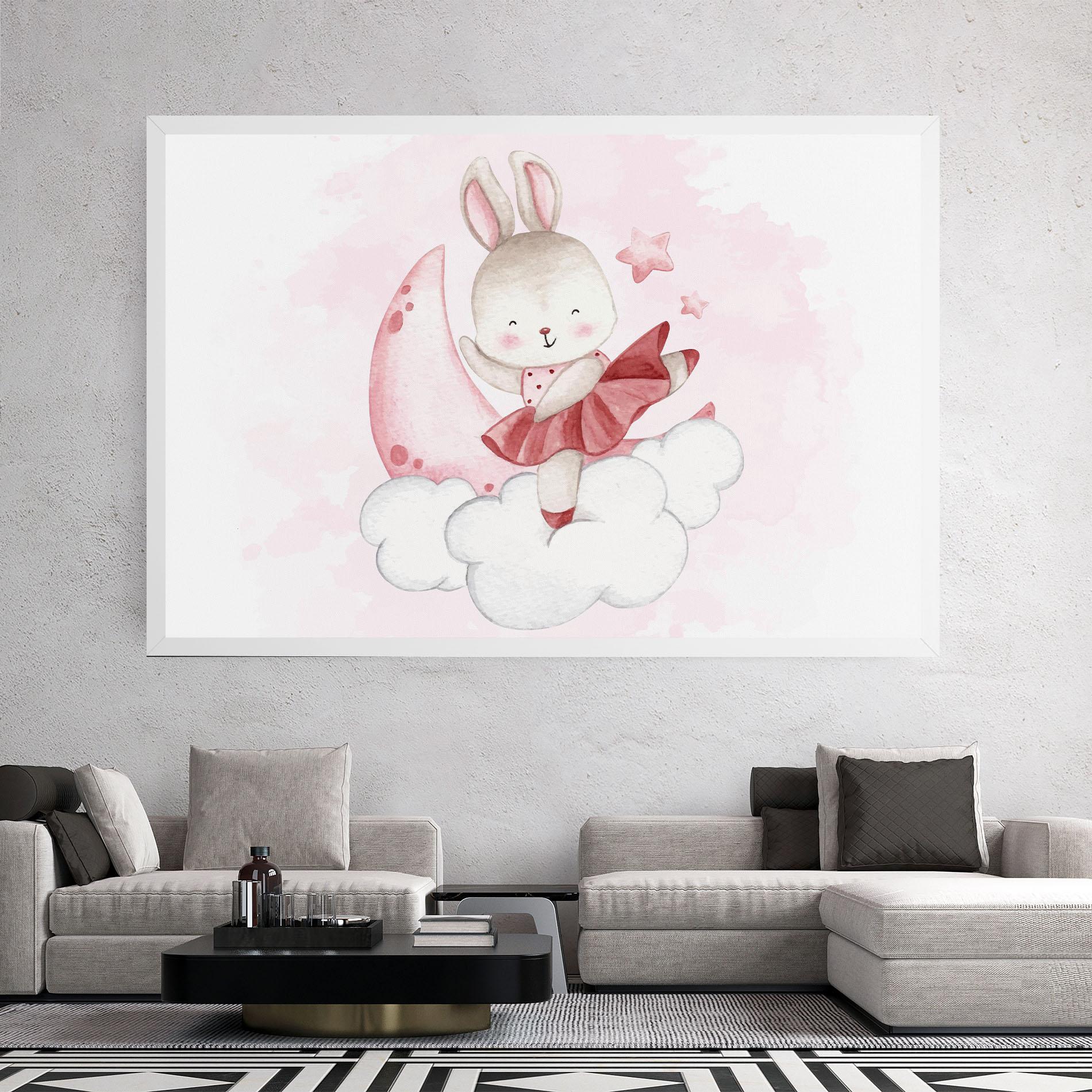 Leinwandbild Ballerina Rabbit mockup 2