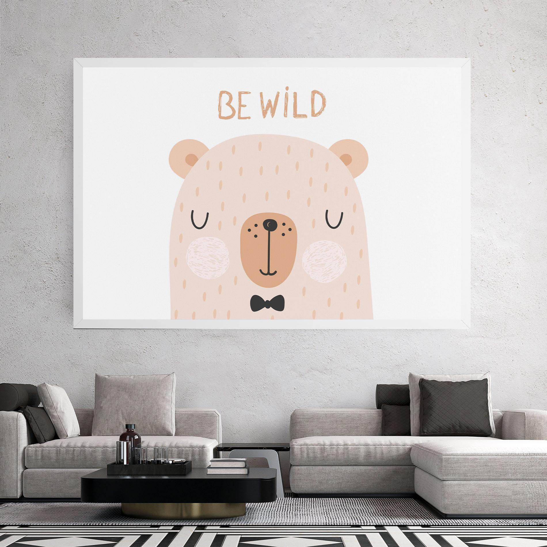 Leinwandbild Bear Be Wild mockup 2