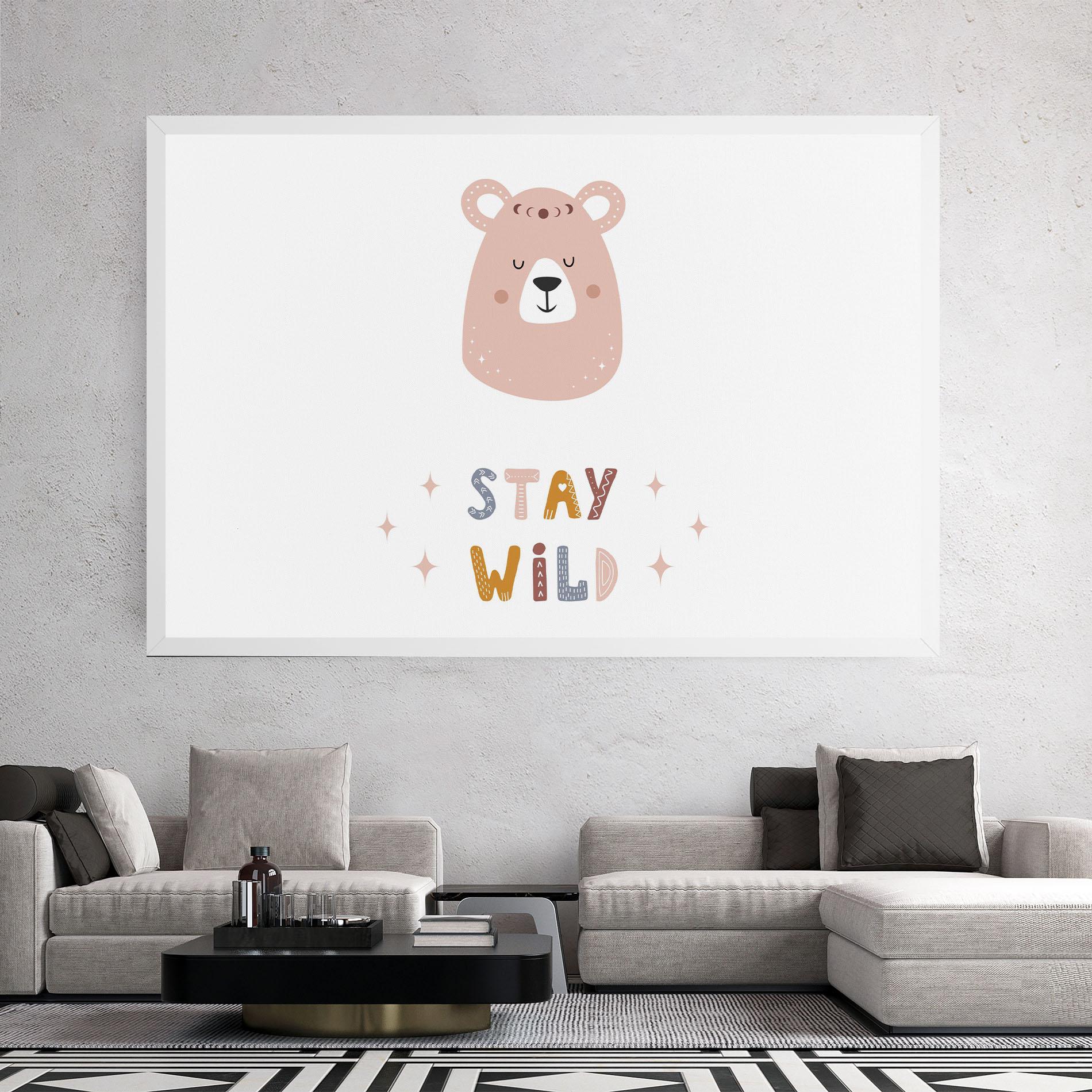 Leinwandbild Brave Bear mockup 2