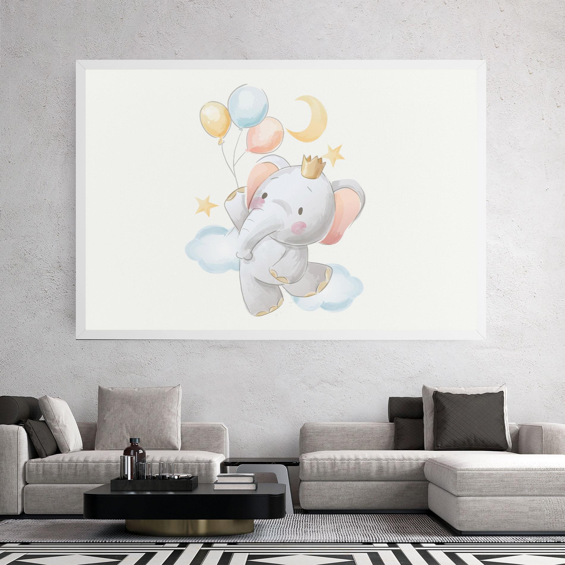 Leinwandbild Elephant Flying mockup 2