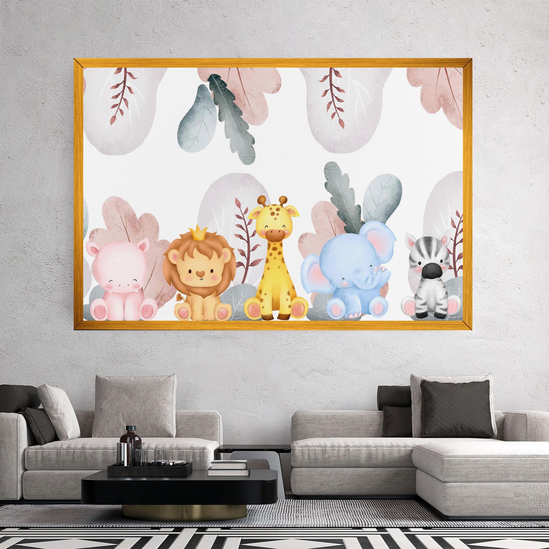 Leinwandbild Baby Animals mockup 2