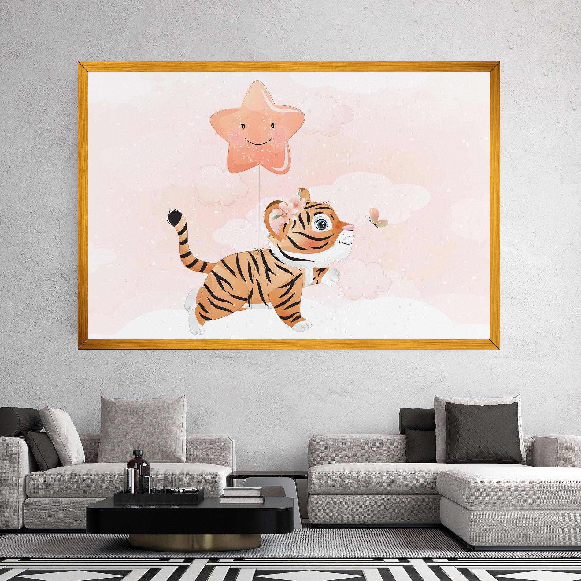 Leinwandbild Baby Tiger Art mockup 2