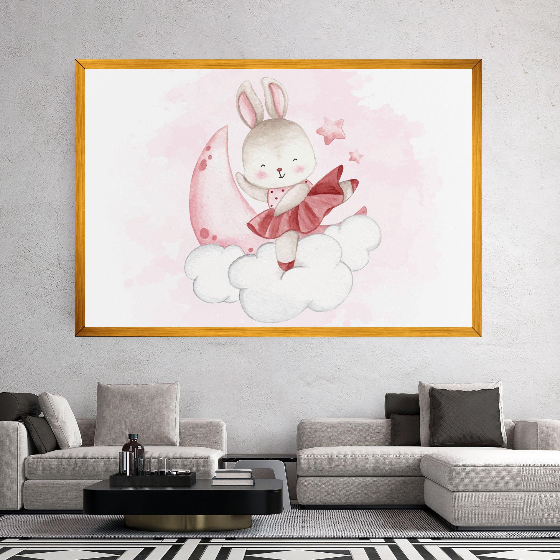 Leinwandbild Ballerina Rabbit mockup 2