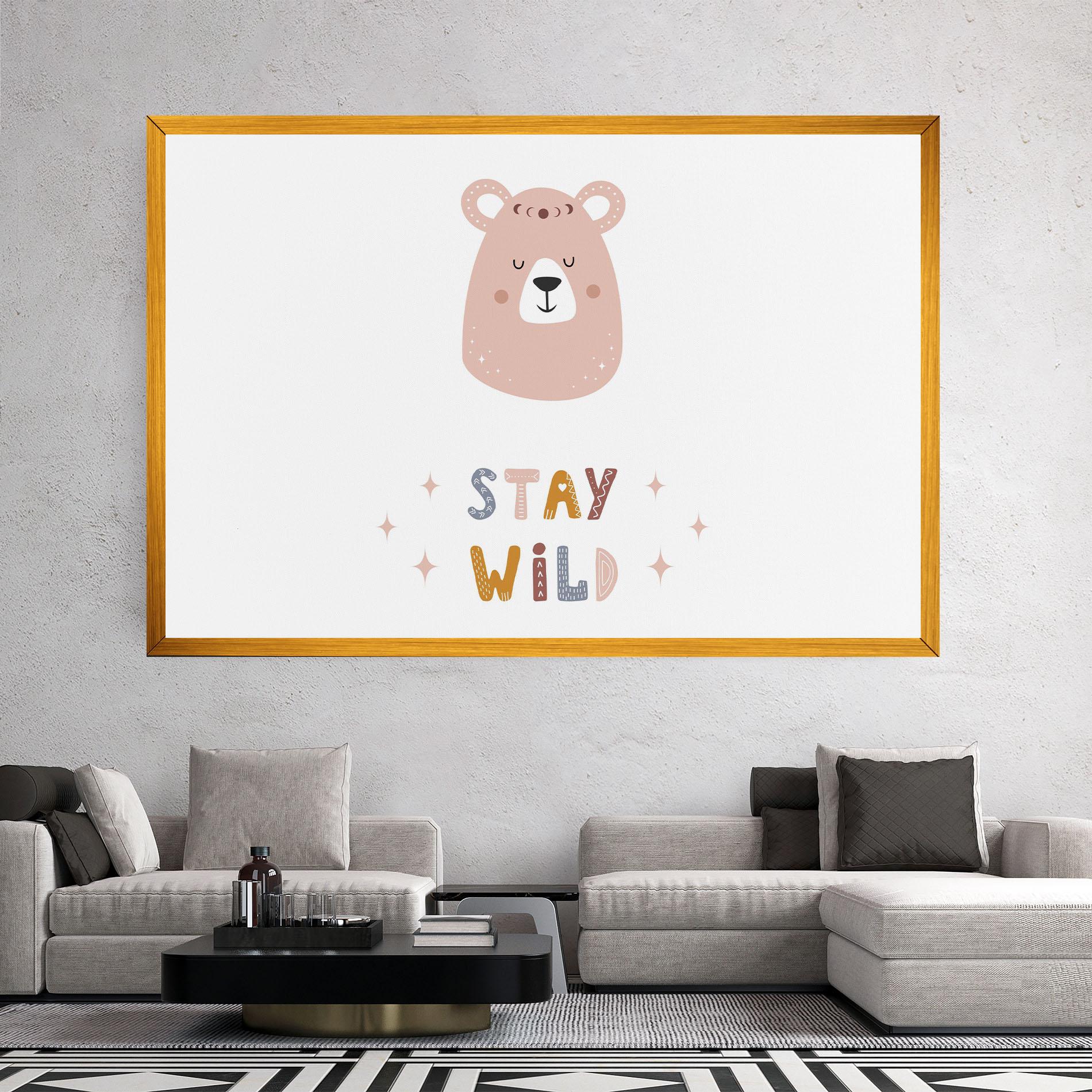Leinwandbild Brave Bear mockup 2