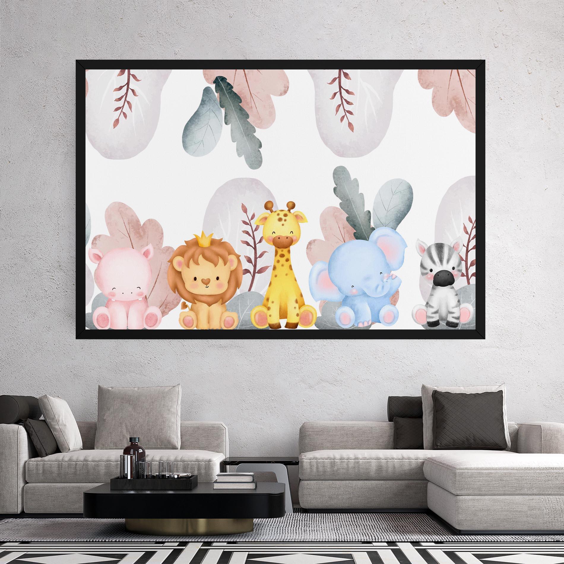 Leinwandbild Baby Animals mockup 2