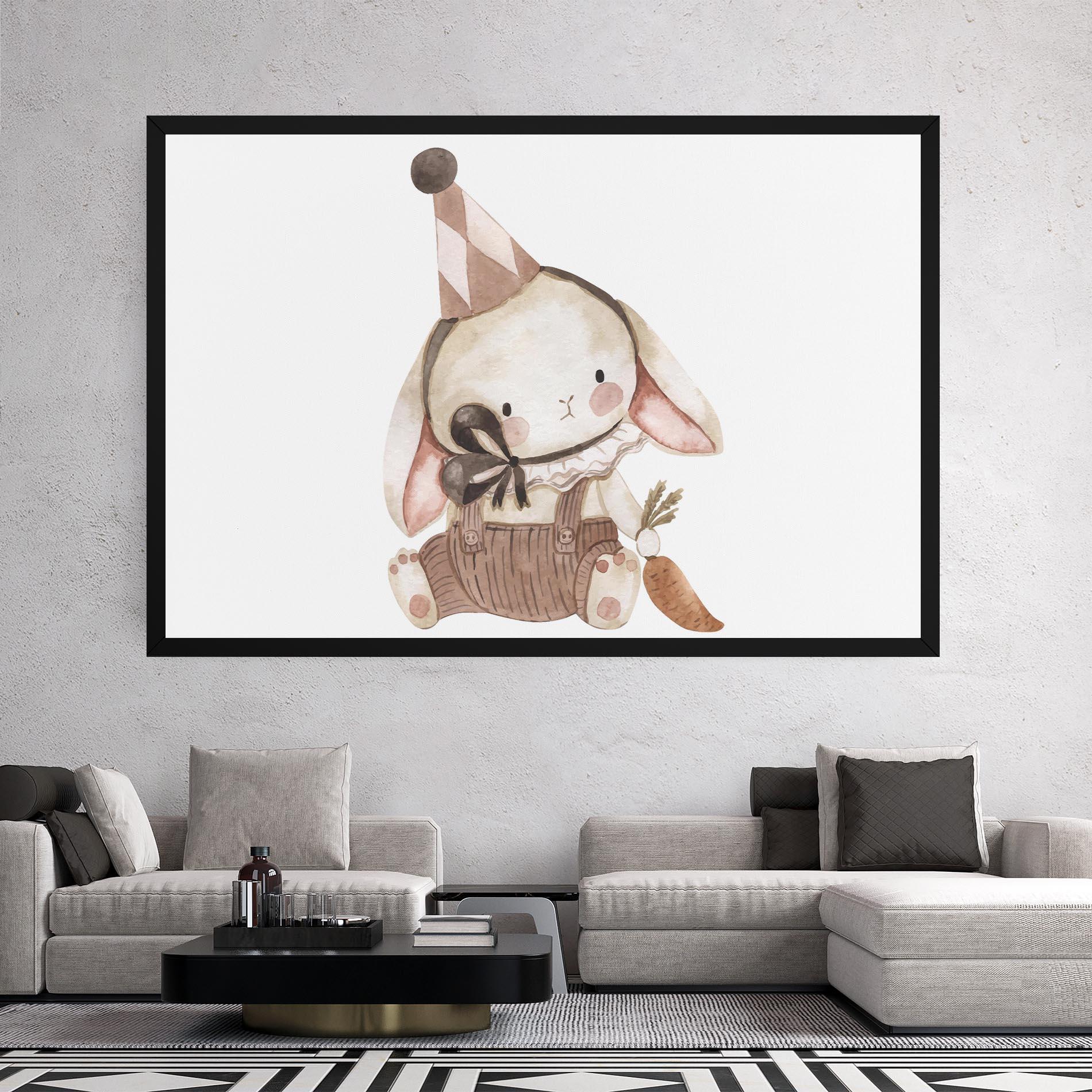 Leinwandbild Baby Brown Rabbit mockup 2