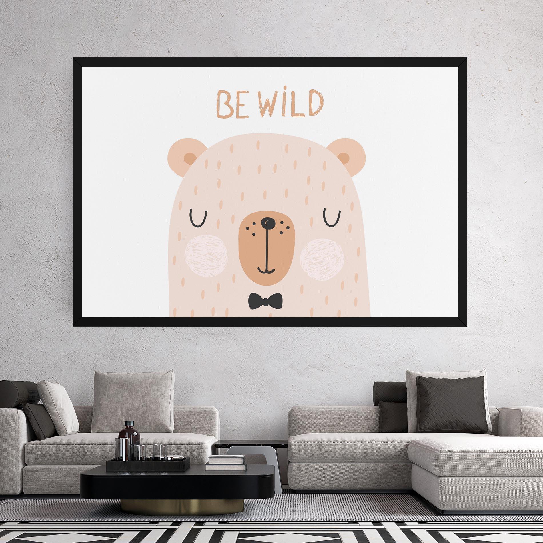 Leinwandbild Bear Be Wild mockup 2