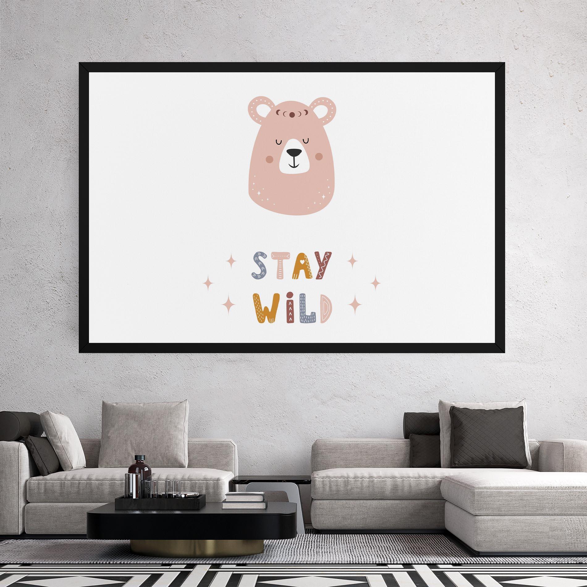 Leinwandbild Brave Bear mockup 2