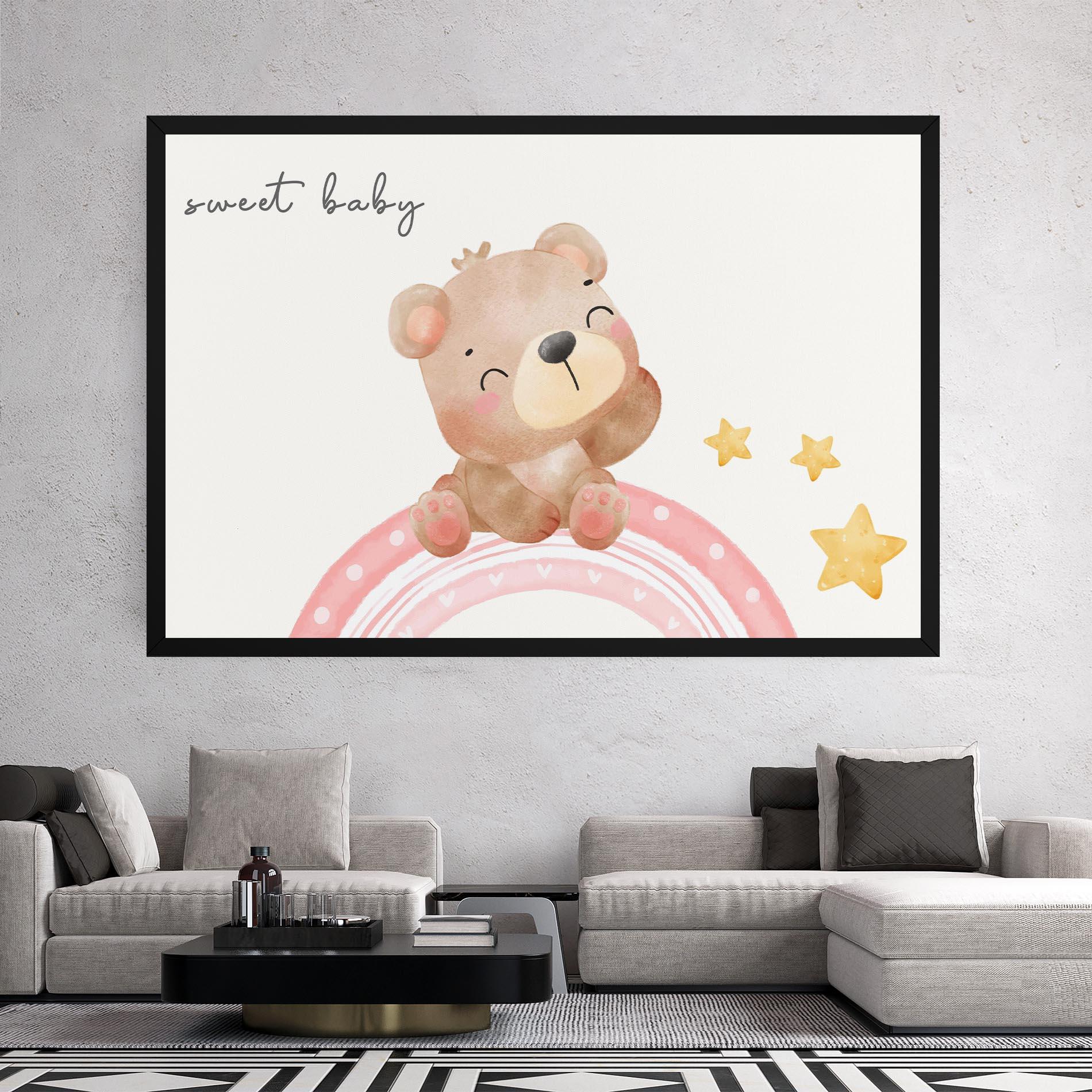 Leinwandbild Sweet Baby Bear mockup 2