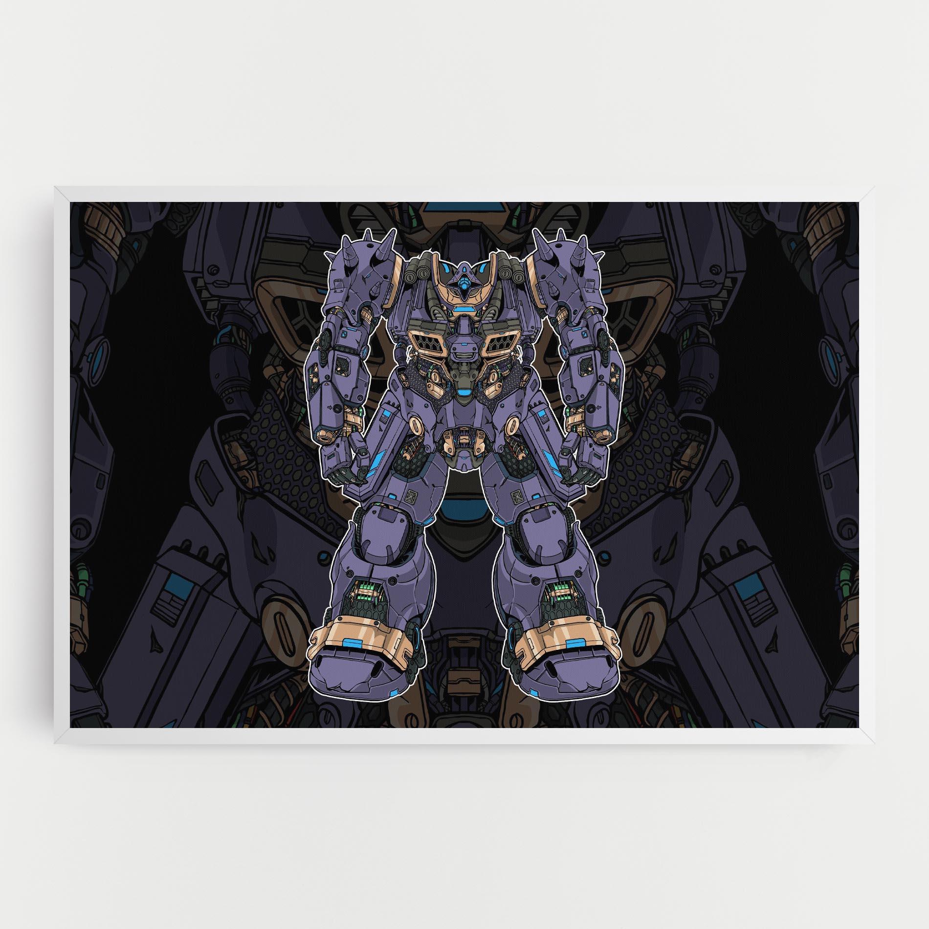 Leinwandbild Purple Cream Robot mockup 0