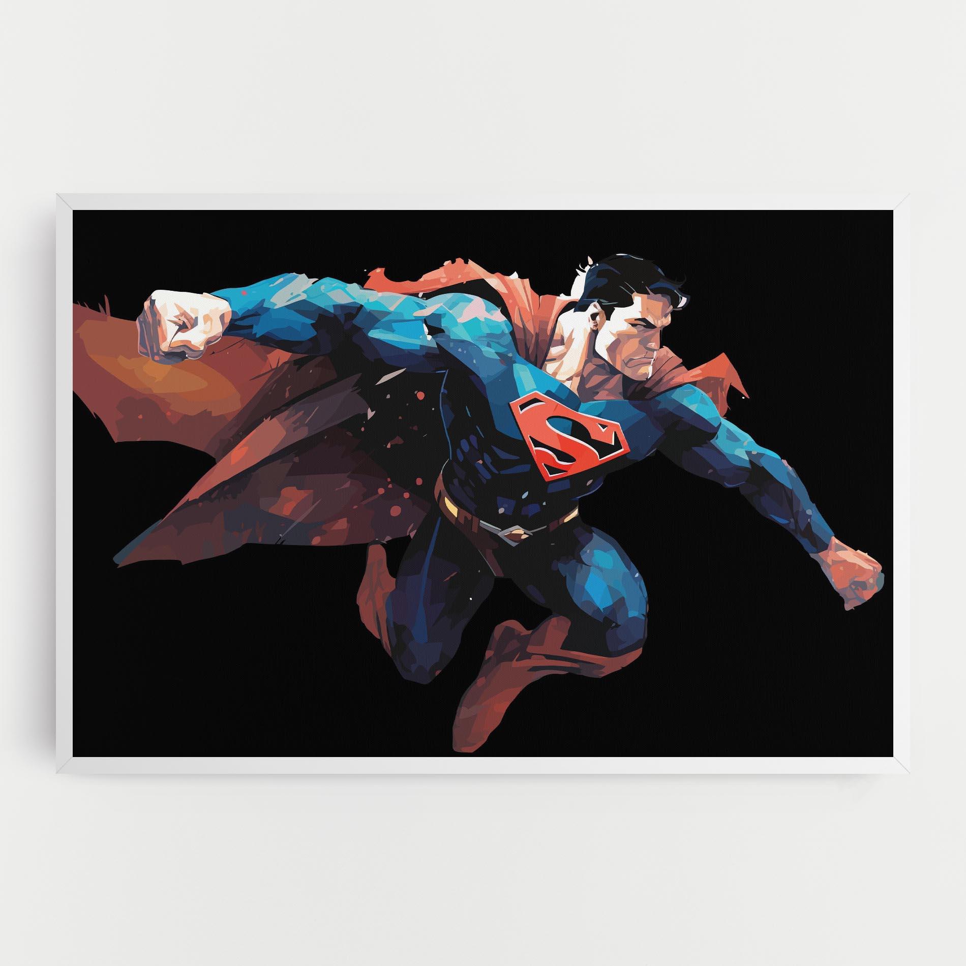 Leinwandbild Superman Jump mockup 0