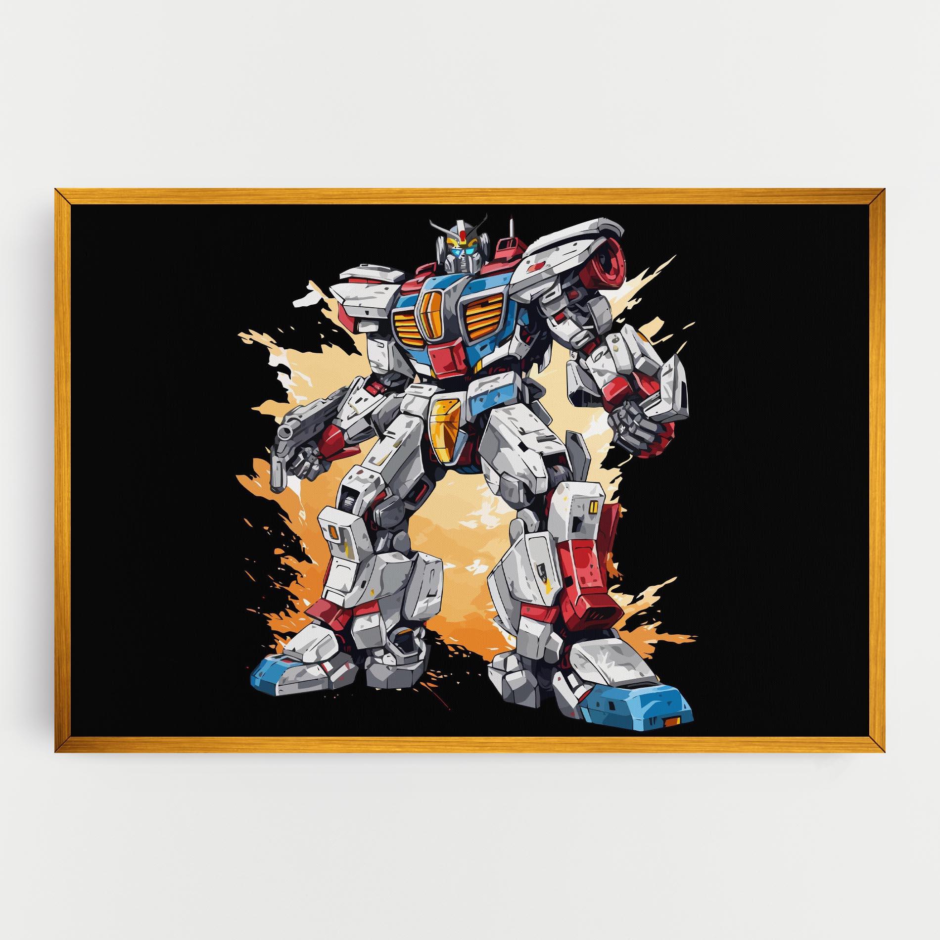 Leinwandbild Crazy Robot mockup 0