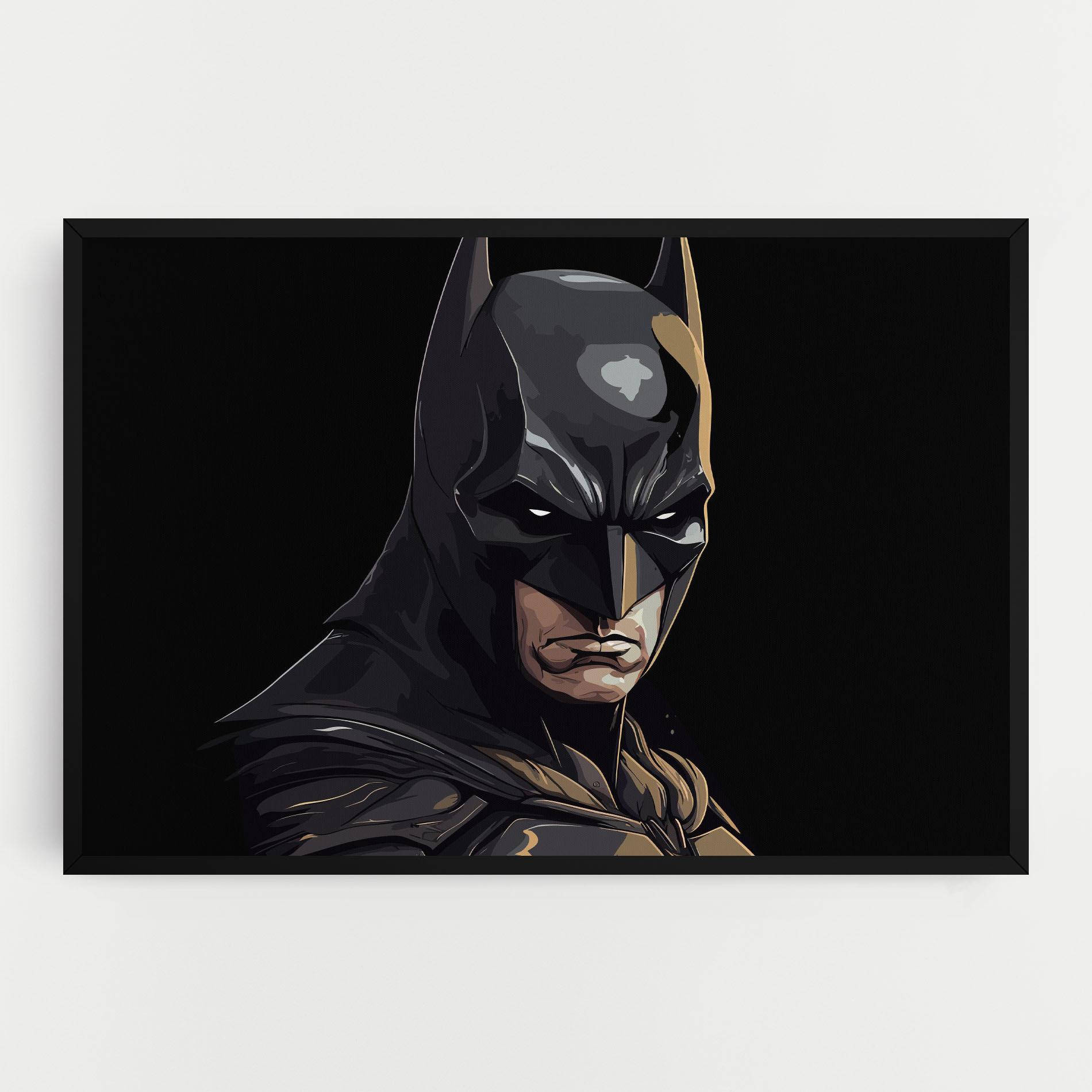 Leinwandbild Angry Batman mockup 0