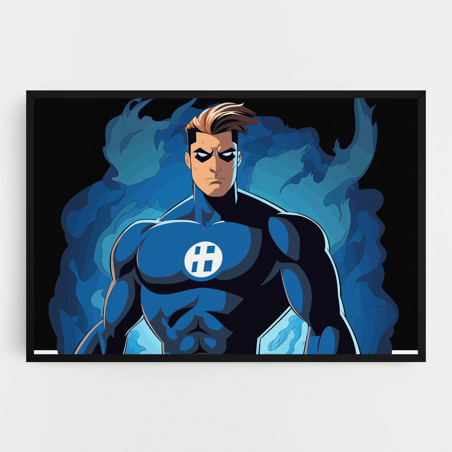 Leinwandbild Blue Hero mockup 0