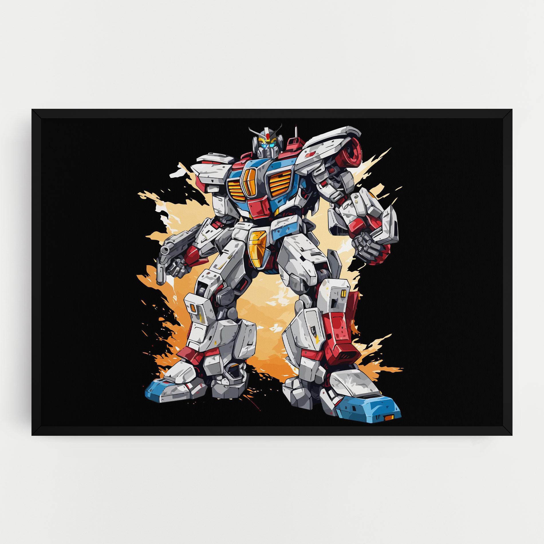 Leinwandbild Crazy Robot mockup 0