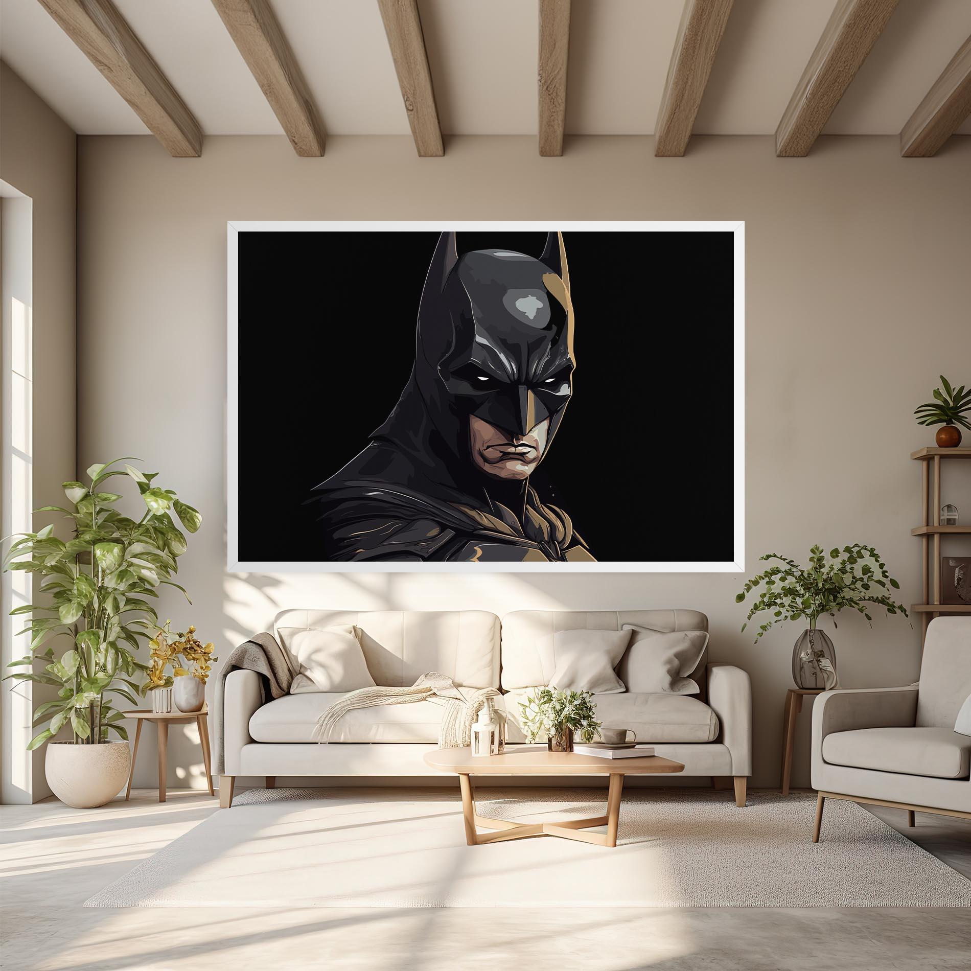 Leinwandbild Angry Batman mockup 6