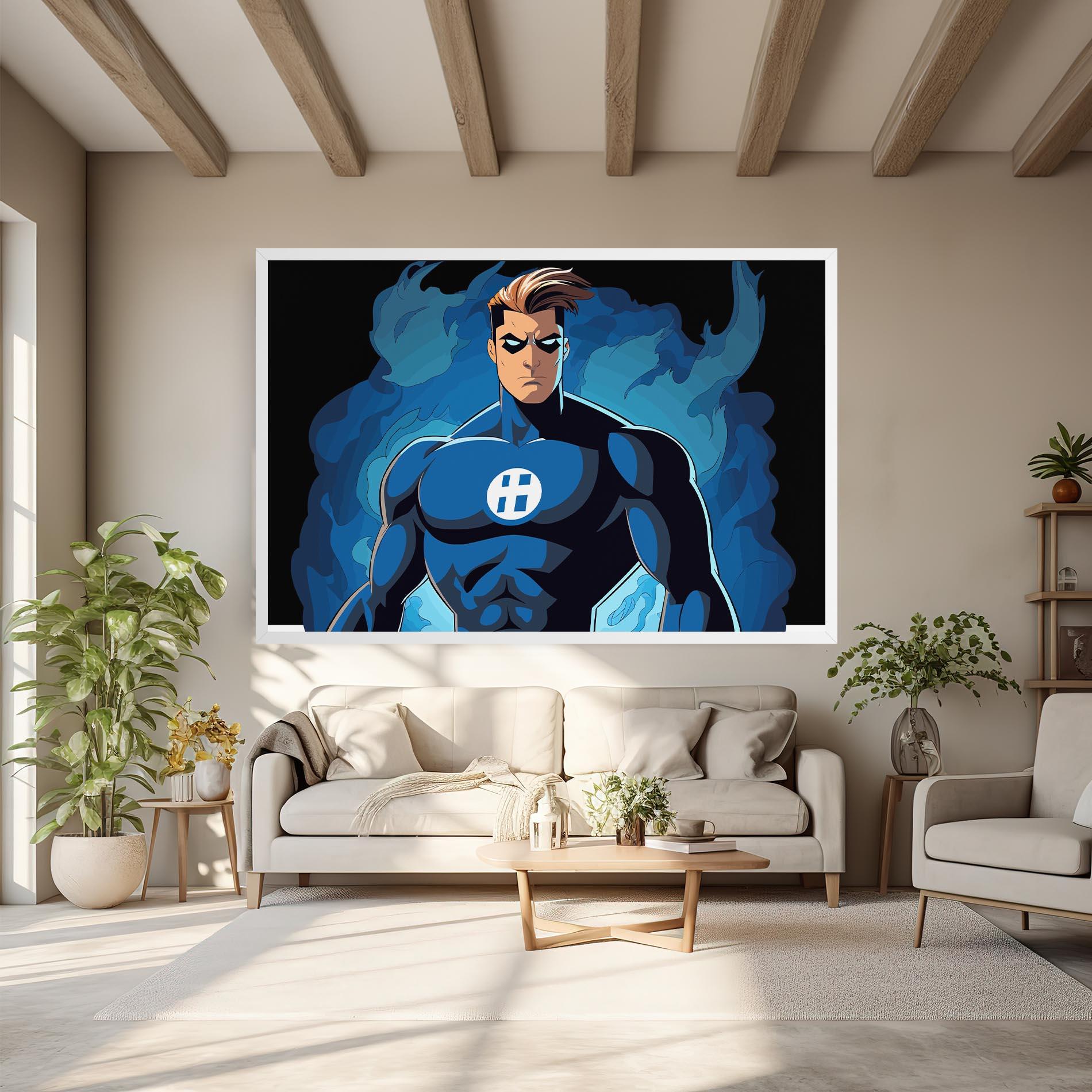 Leinwandbild Blue Hero mockup 6