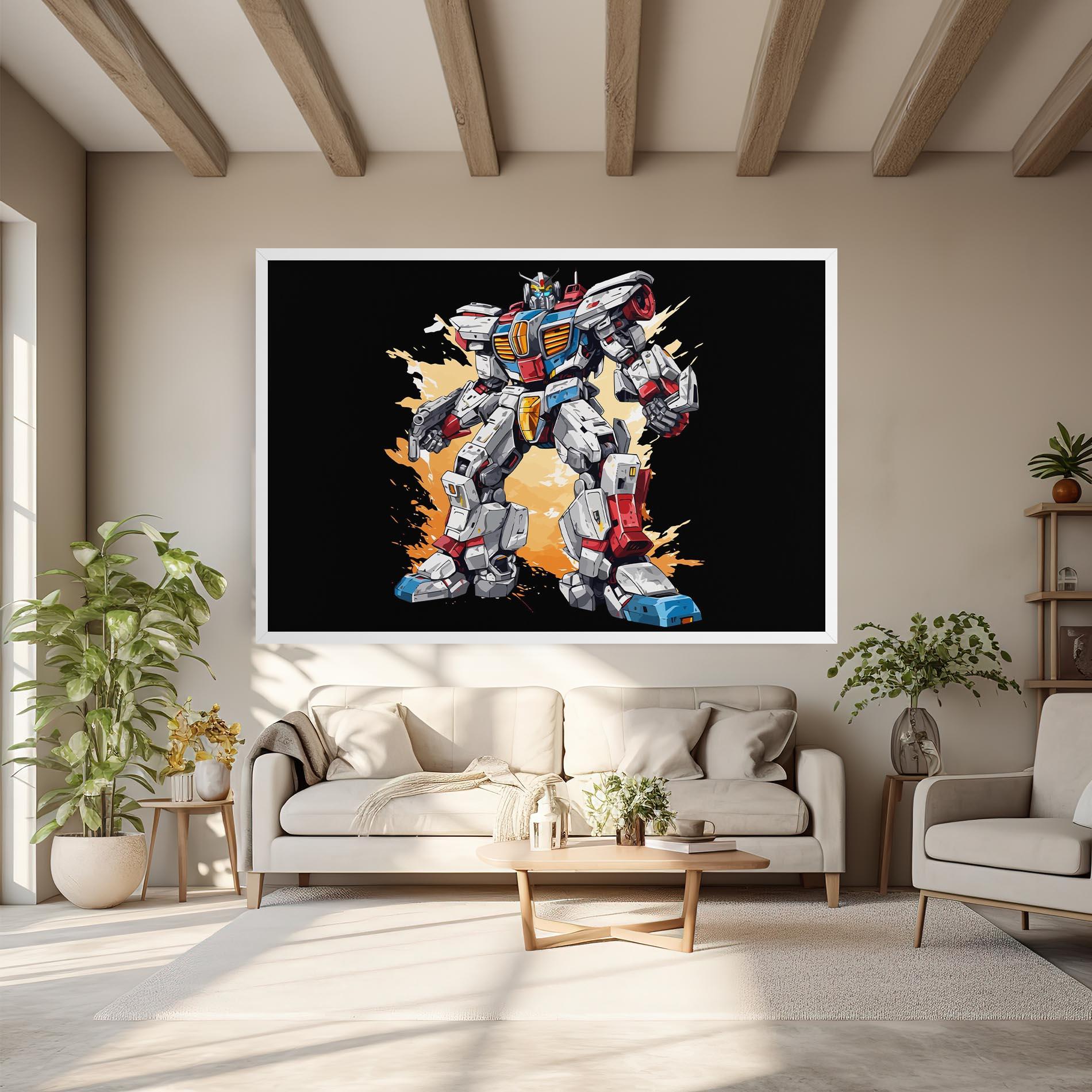 Leinwandbild Crazy Robot mockup 6