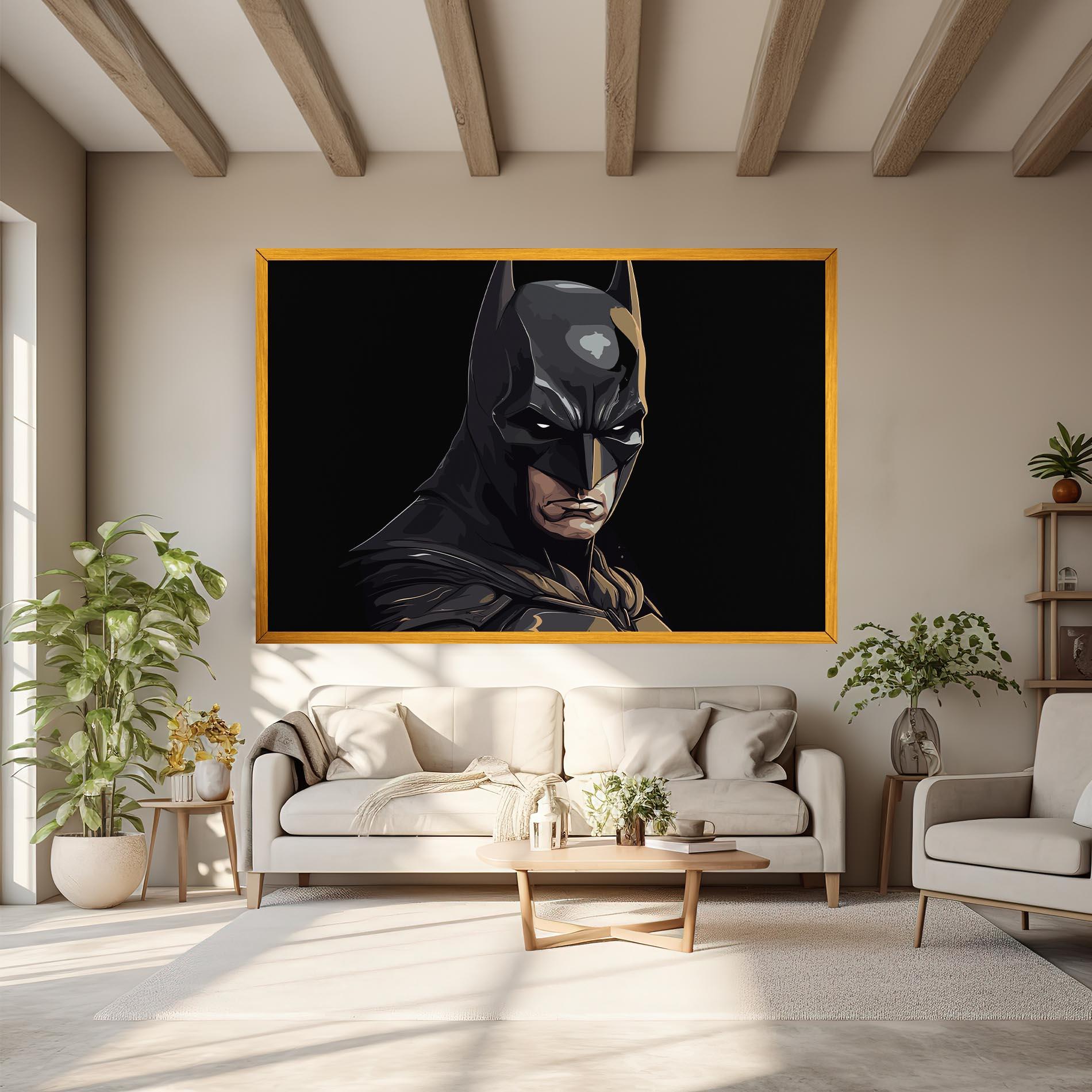 Leinwandbild Angry Batman mockup 6