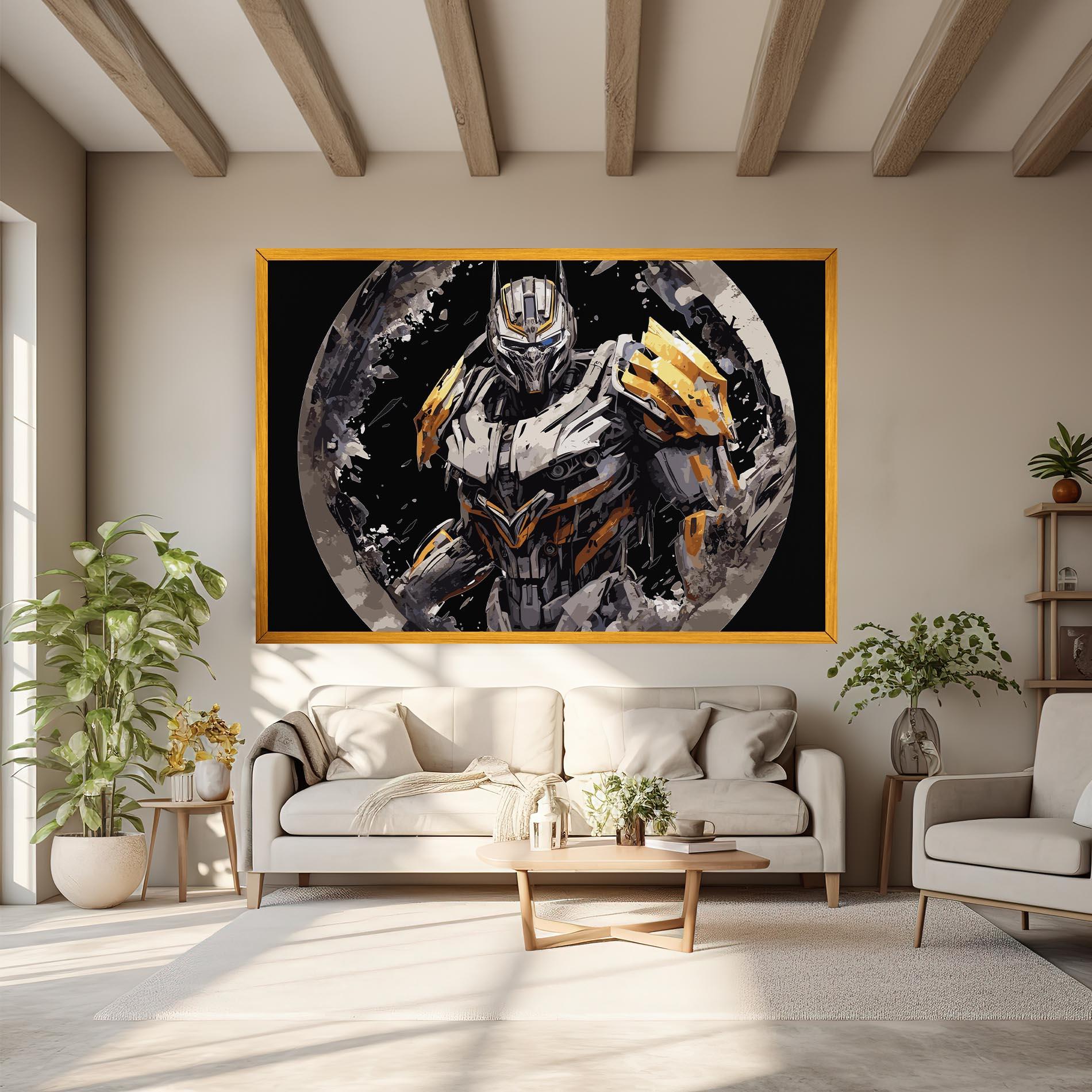 Leinwandbild Grey Transformers mockup 6