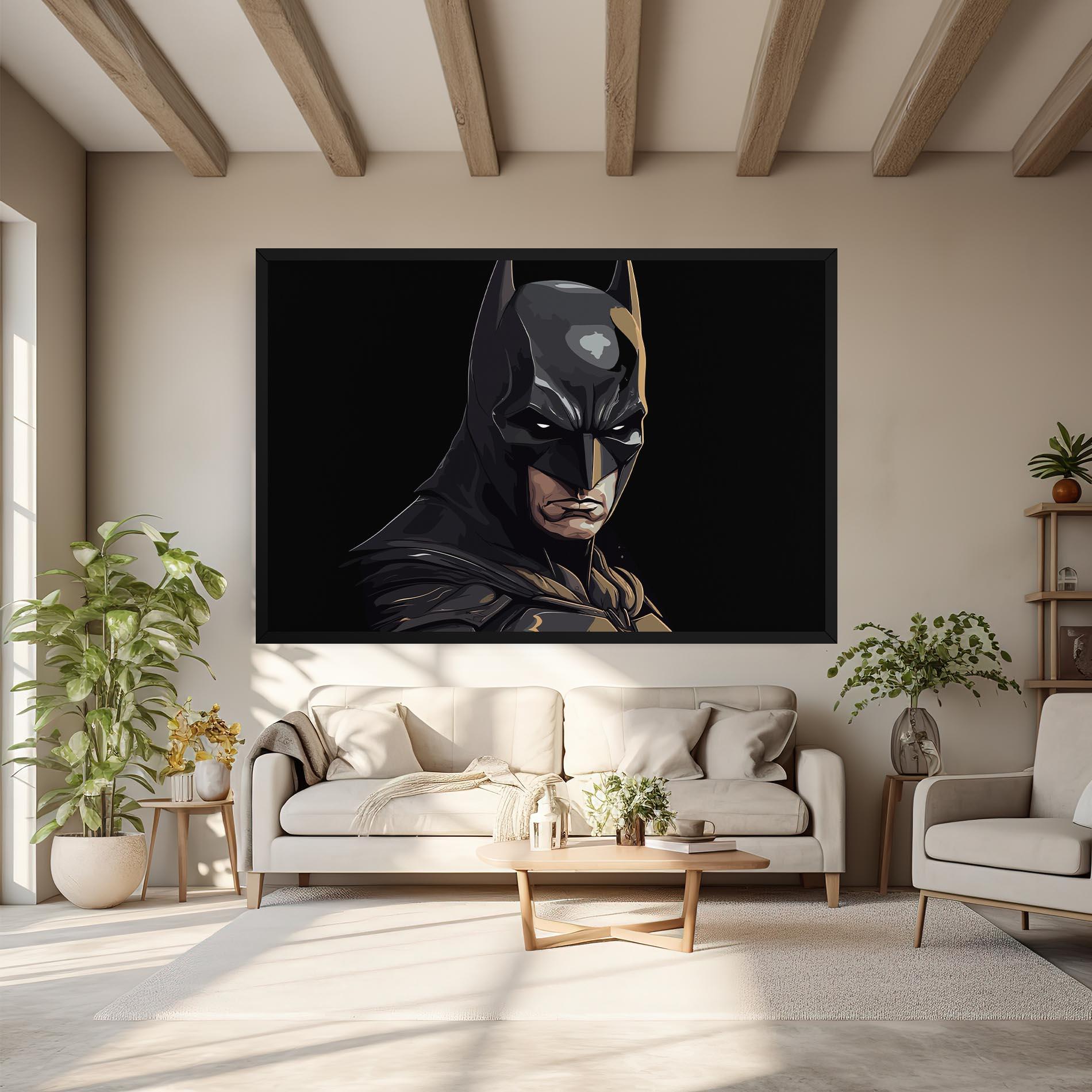 Leinwandbild Angry Batman mockup 6