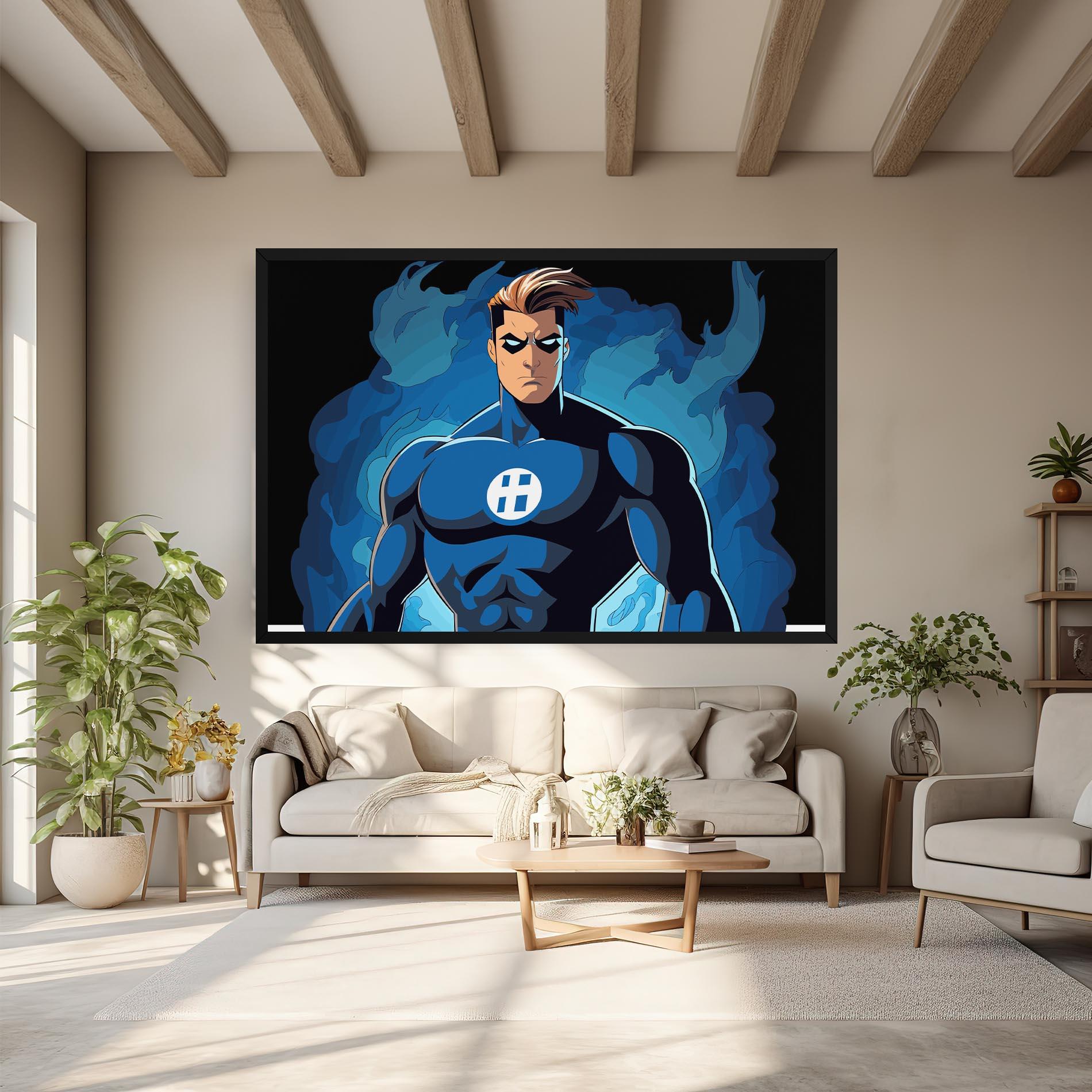 Leinwandbild Blue Hero mockup 6