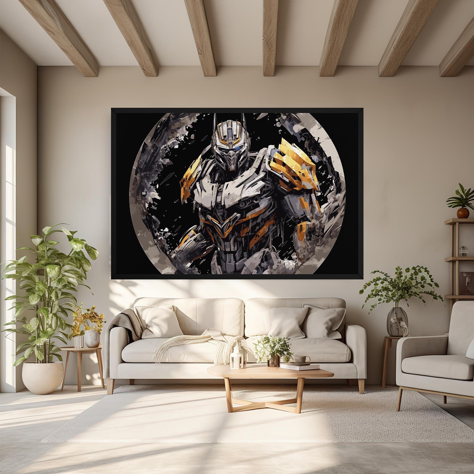 Leinwandbild Grey Transformers mockup 6