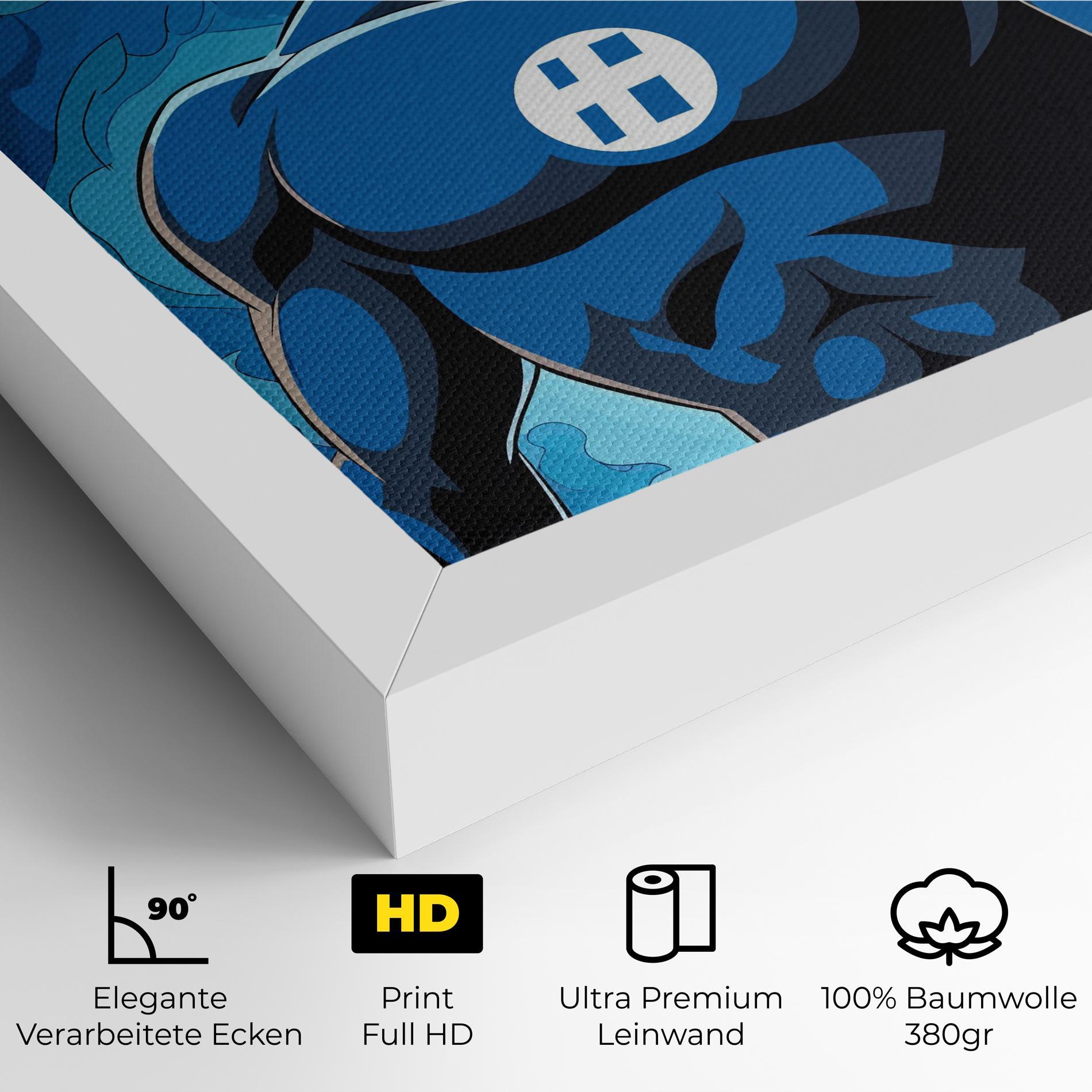 Leinwandbild Blue Hero mockup 4