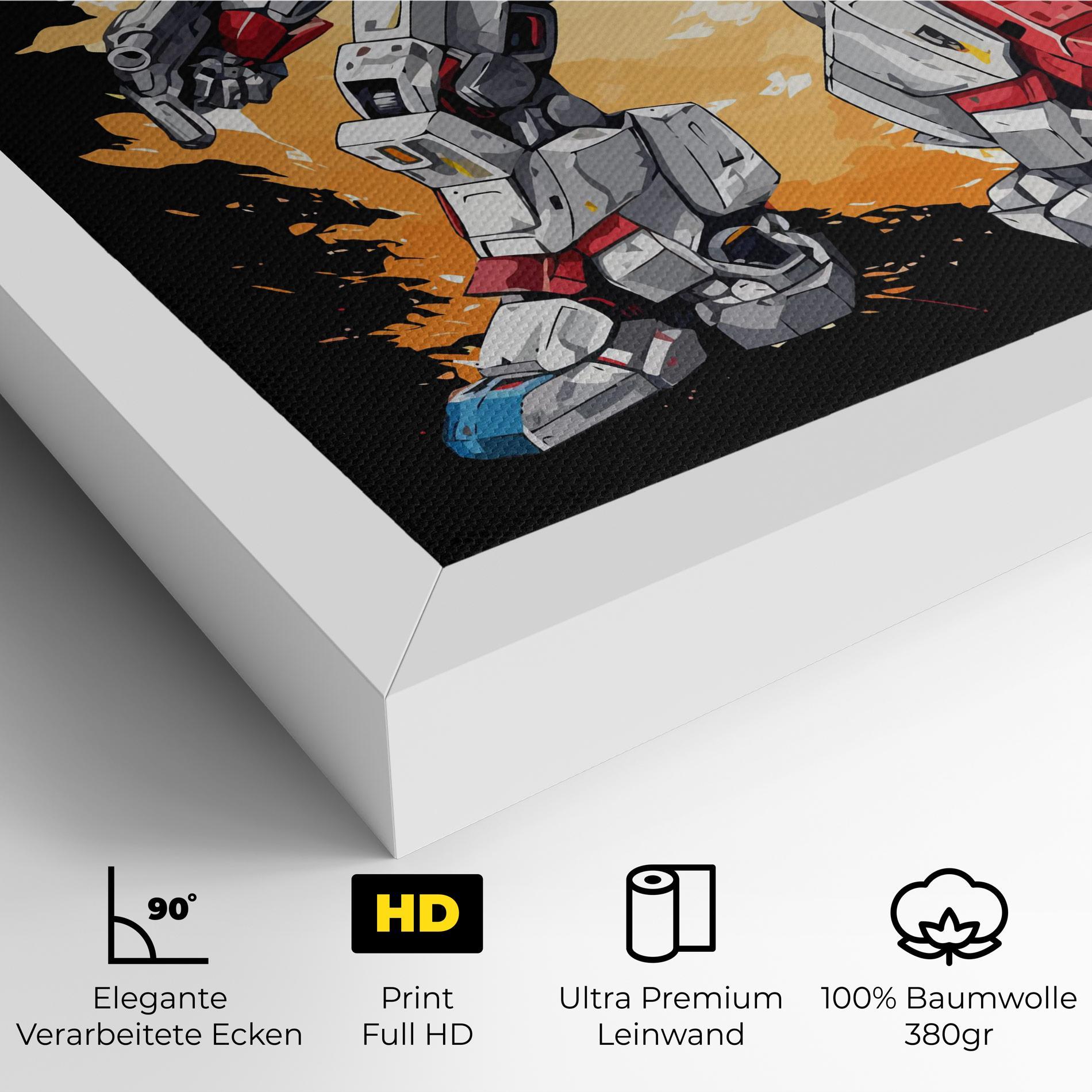 Leinwandbild Crazy Robot mockup 4