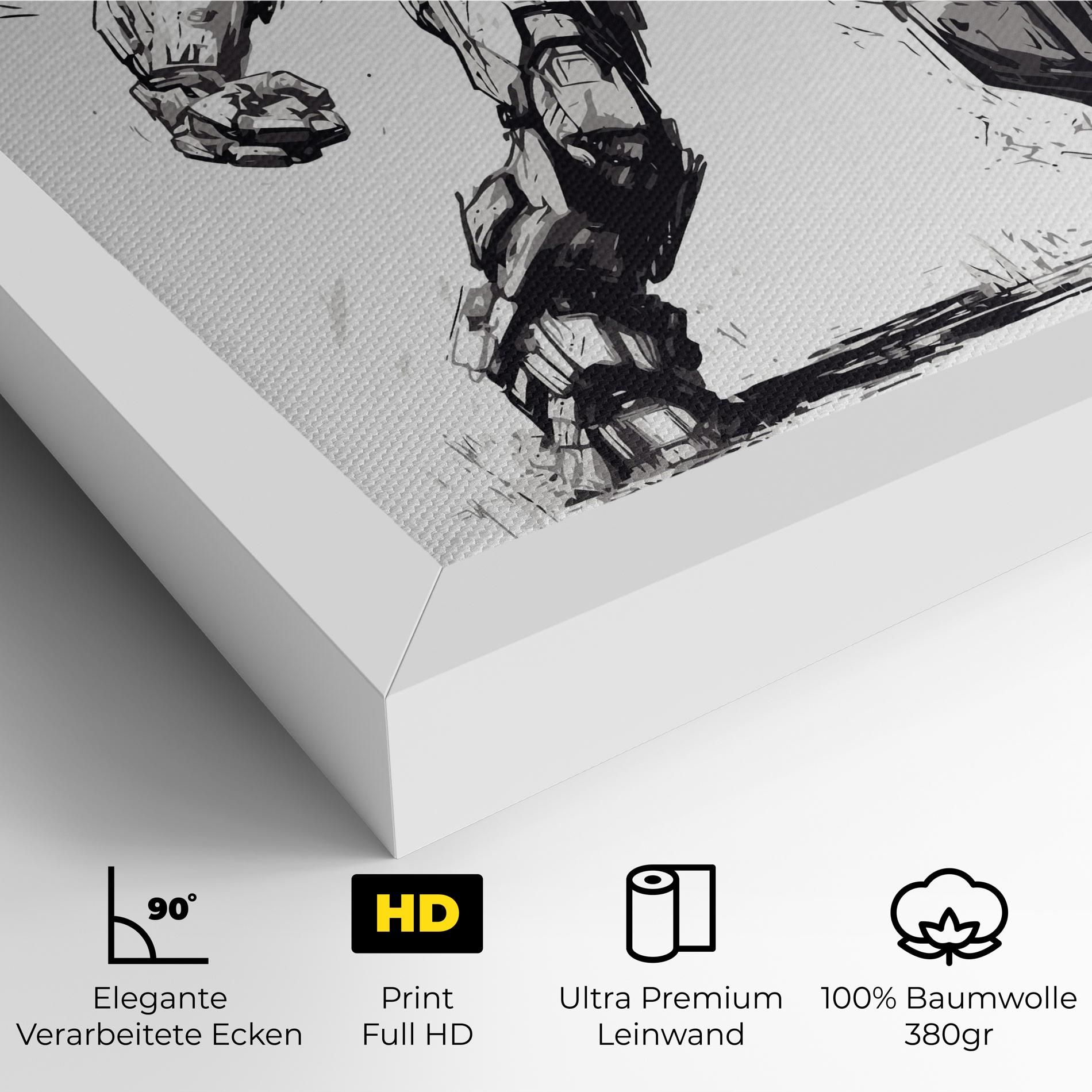 Grey White Robot mockup 4