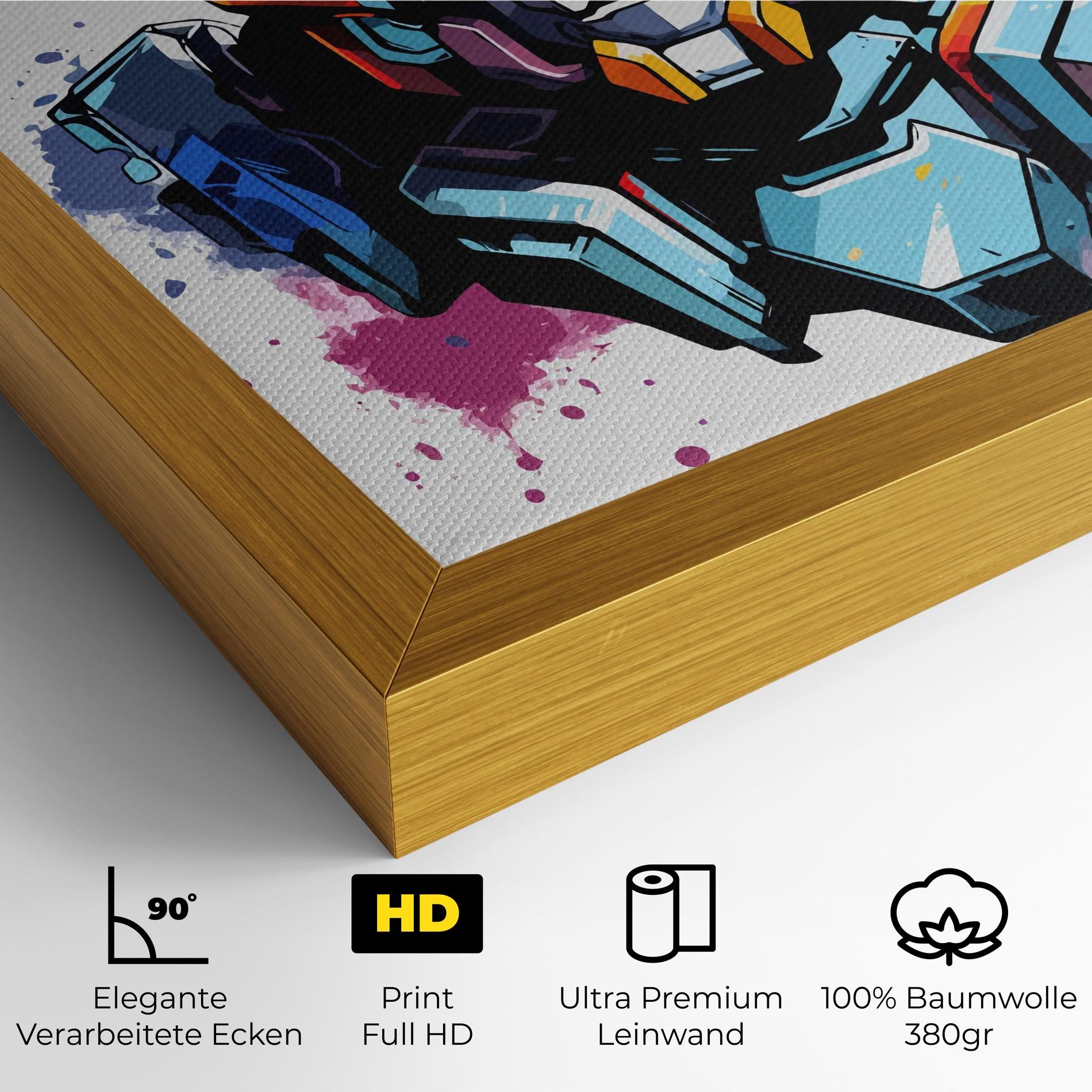 Colorful Robot mockup 4