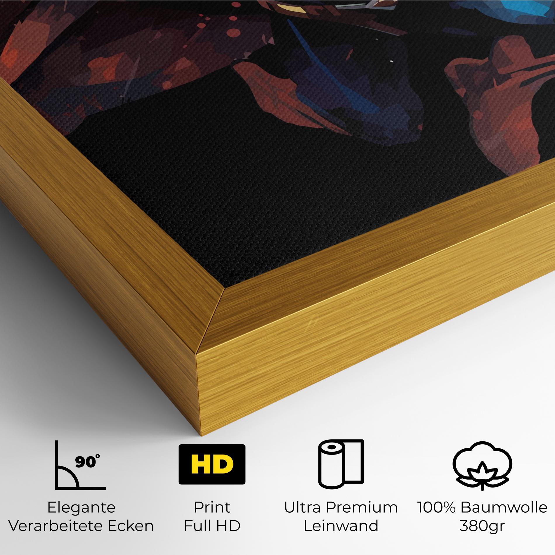 Leinwandbild Superman Jump mockup 4