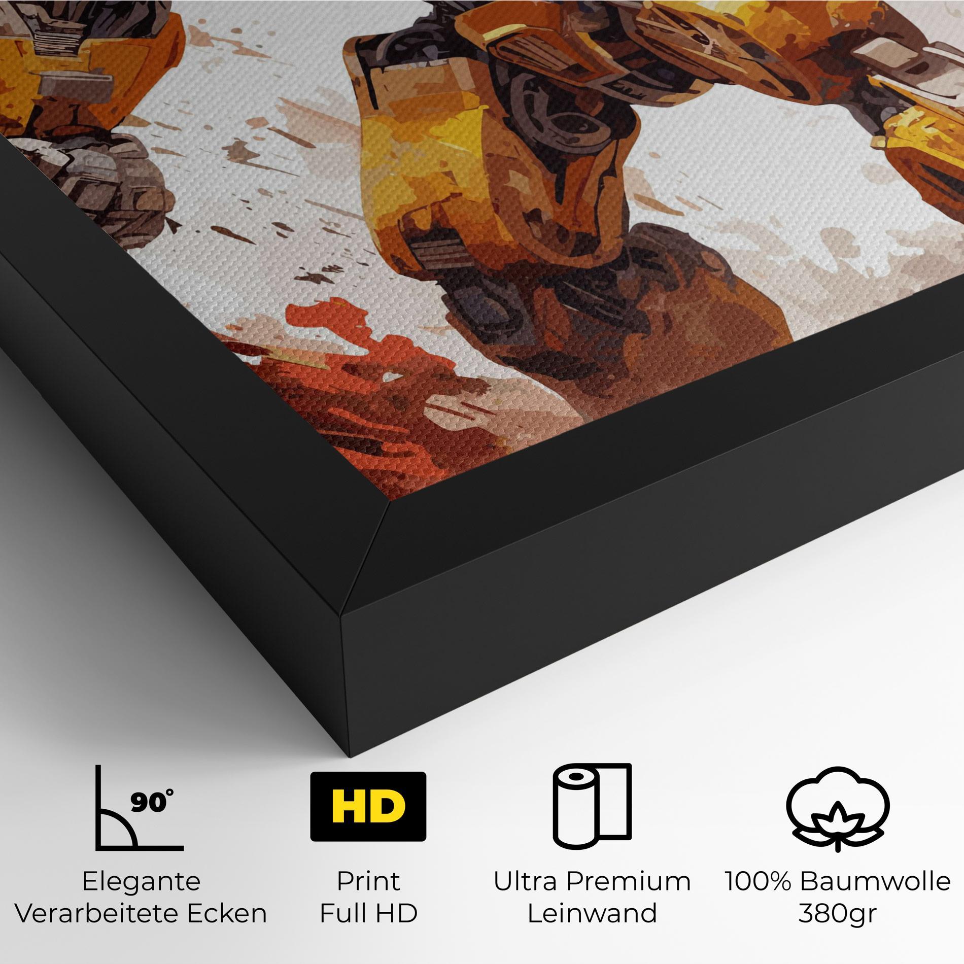 Leinwandbild Battle Machine mockup 4