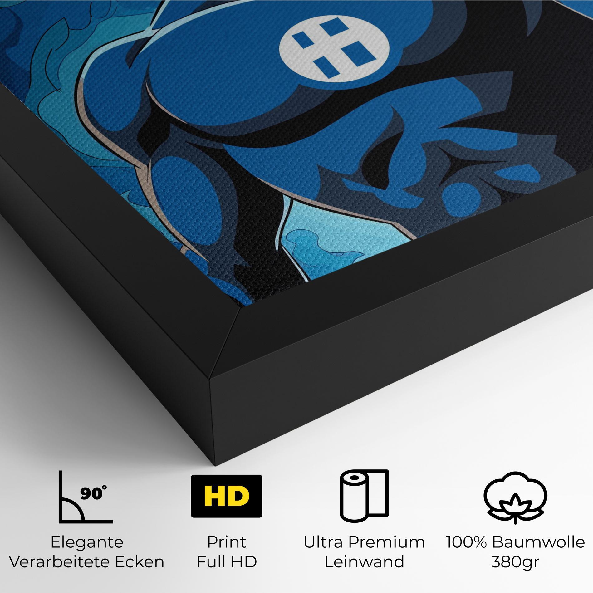 Leinwandbild Blue Hero mockup 4