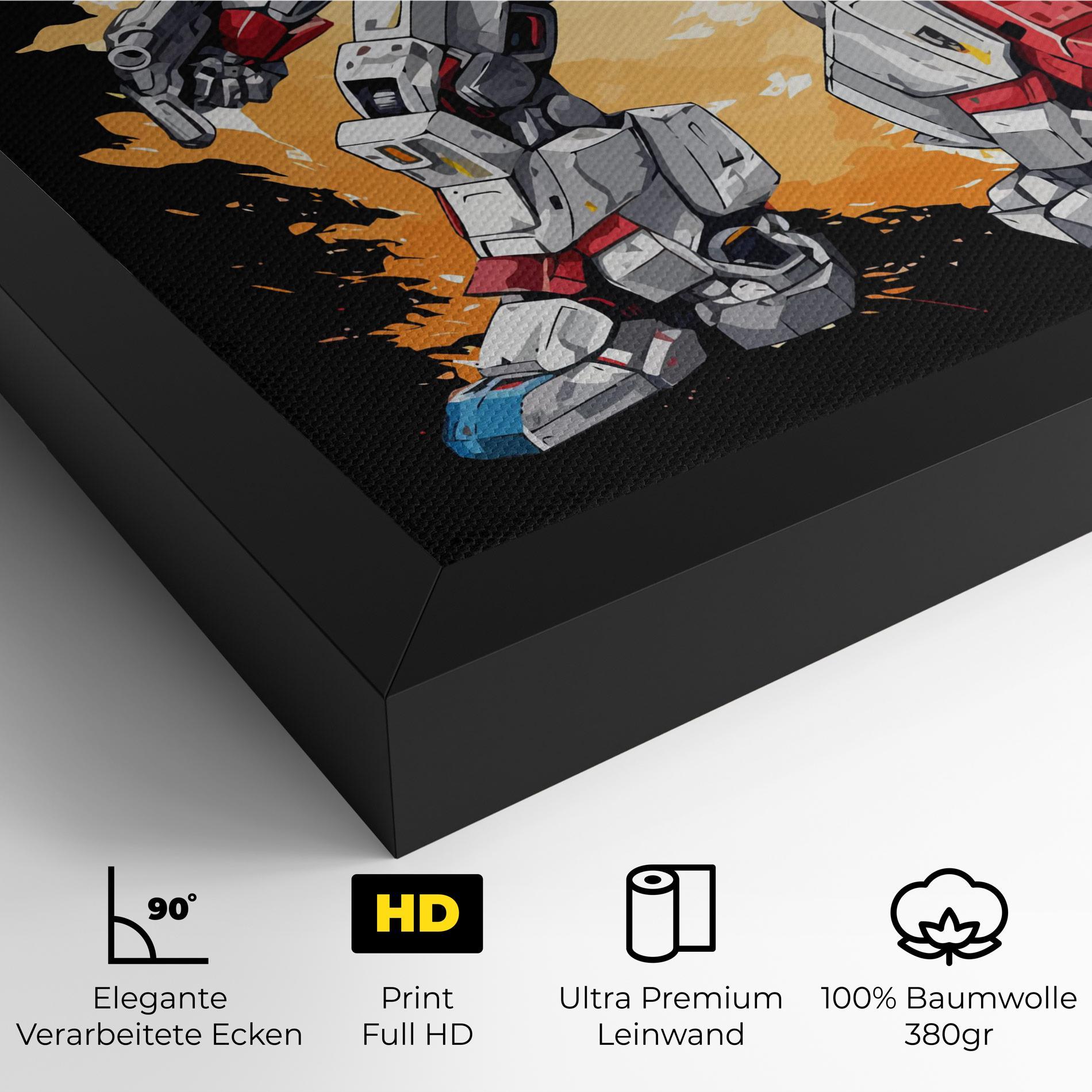 Leinwandbild Crazy Robot mockup 4