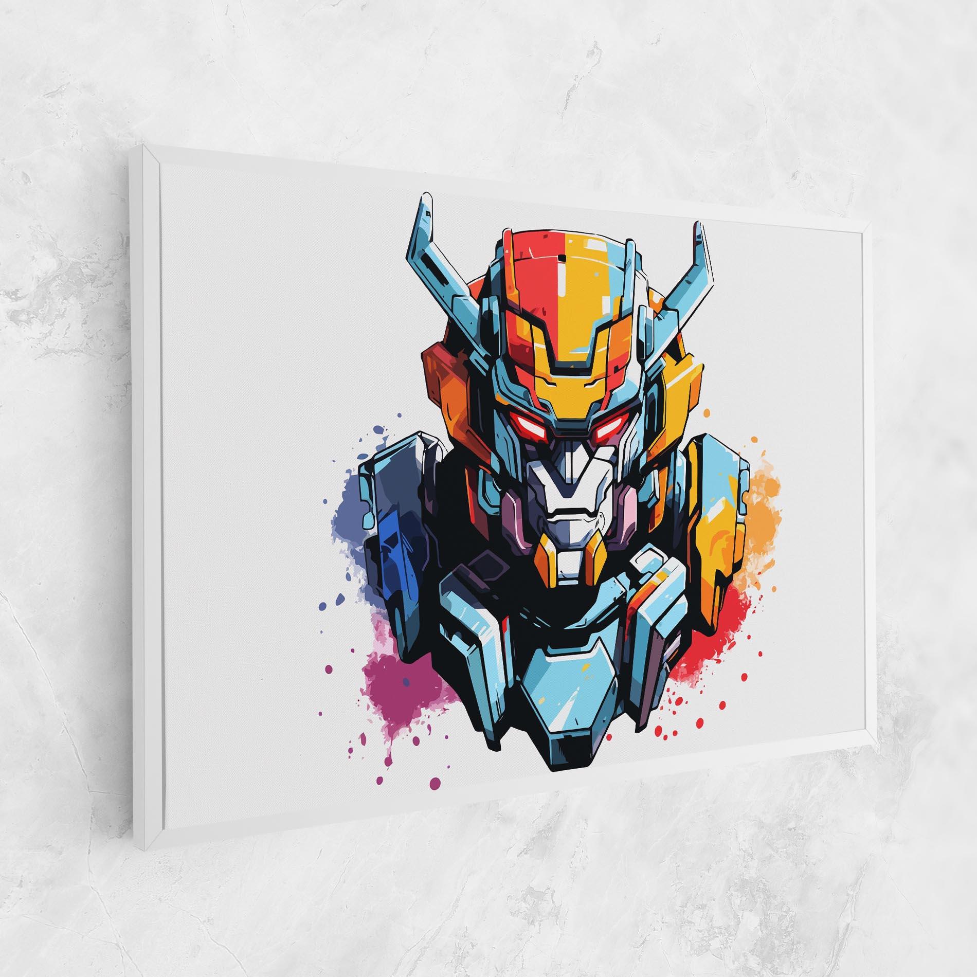 Leinwandbild Colorful Robot mockup 1