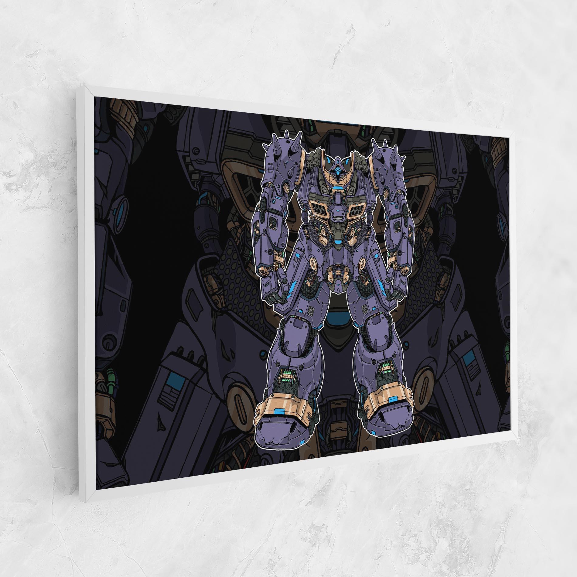 Leinwandbild Purple Cream Robot mockup 1