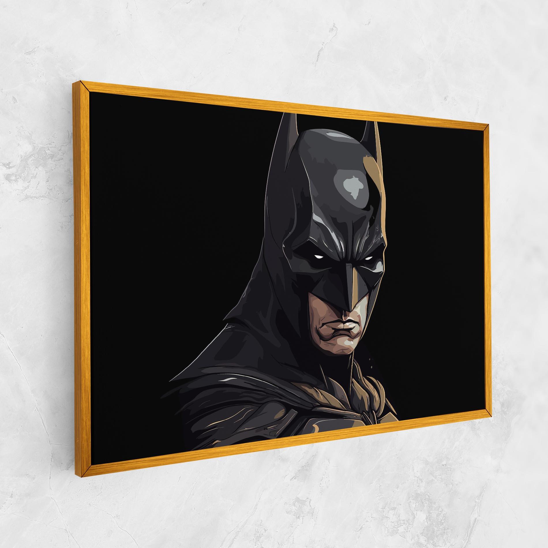 Leinwandbild Angry Batman mockup 1