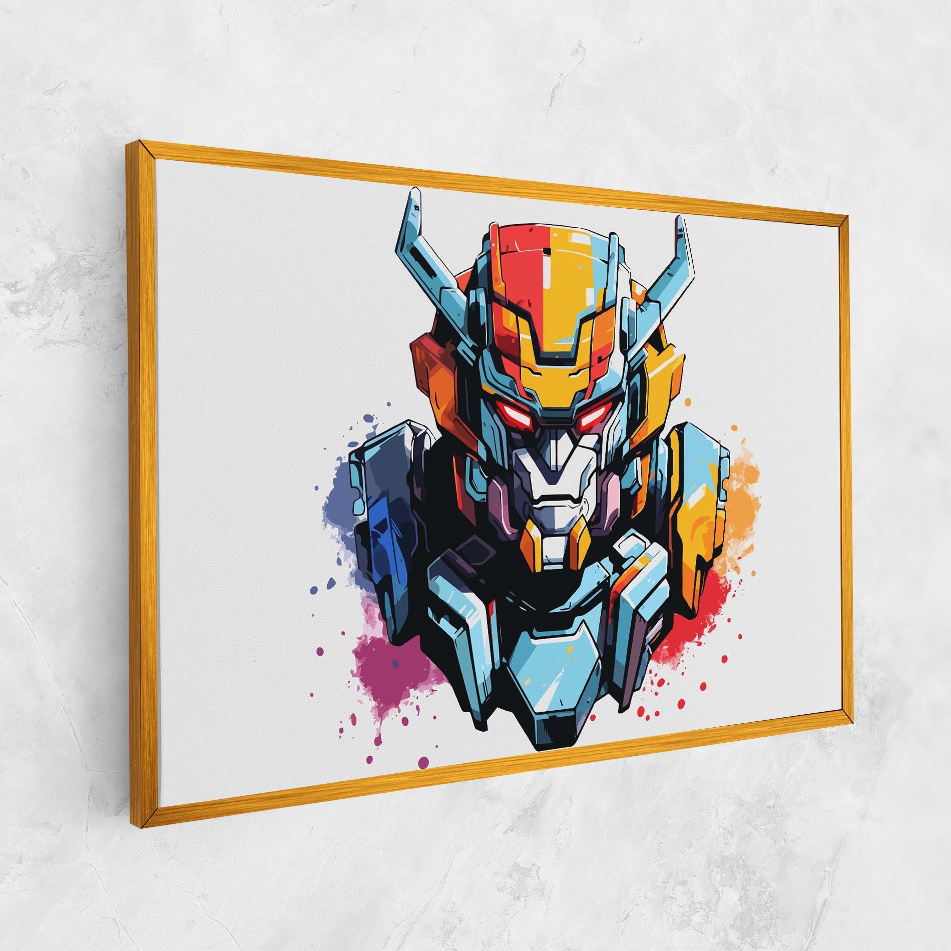 Leinwandbild Colorful Robot mockup 1