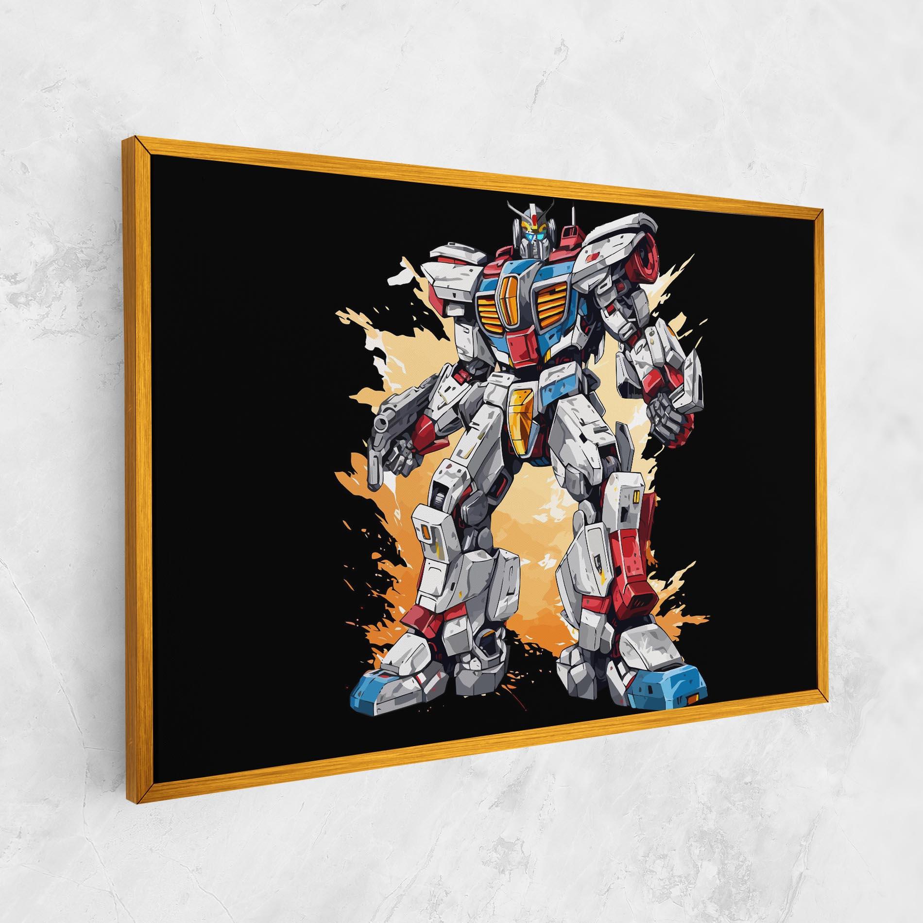 Leinwandbild Crazy Robot mockup 1