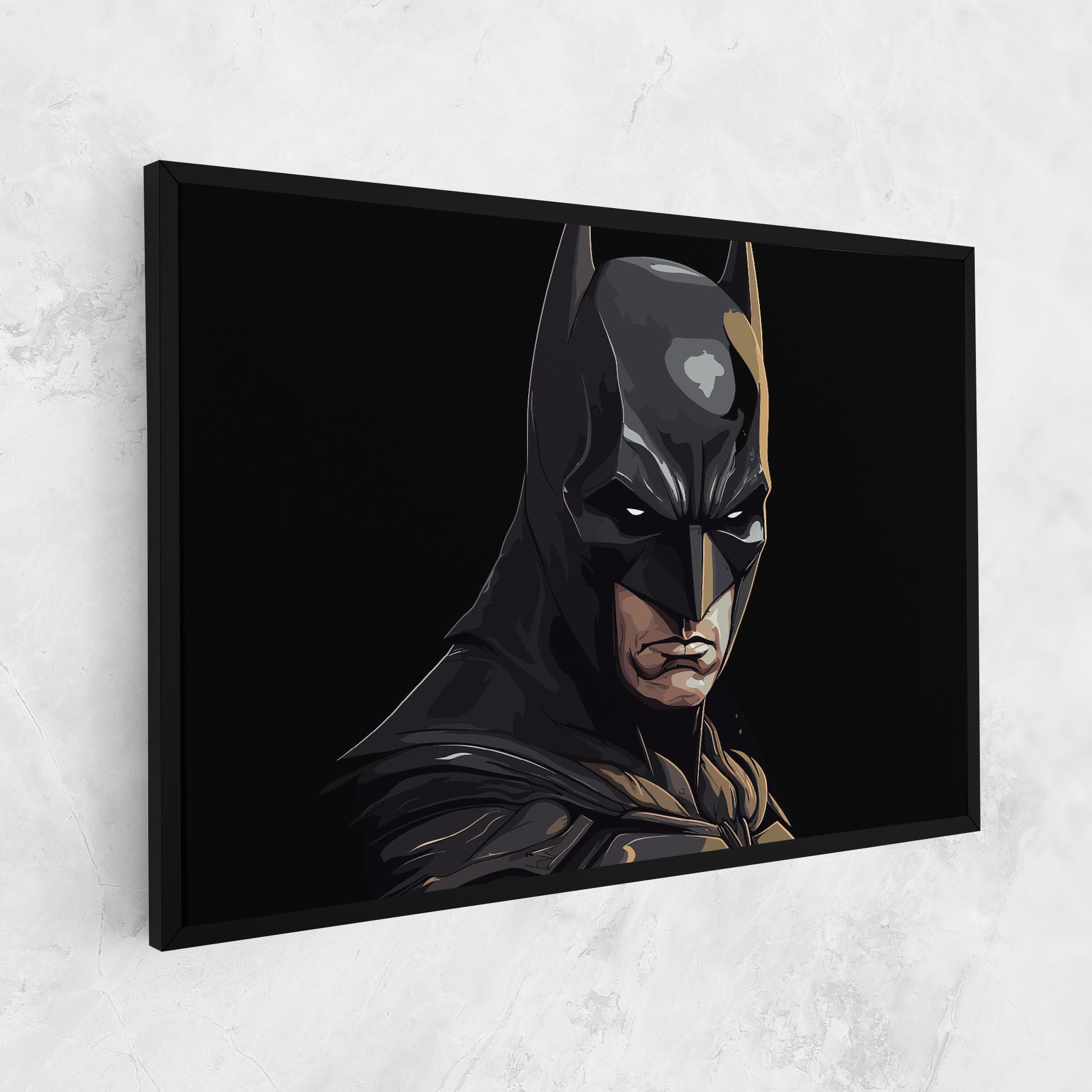 Leinwandbild Angry Batman mockup 1