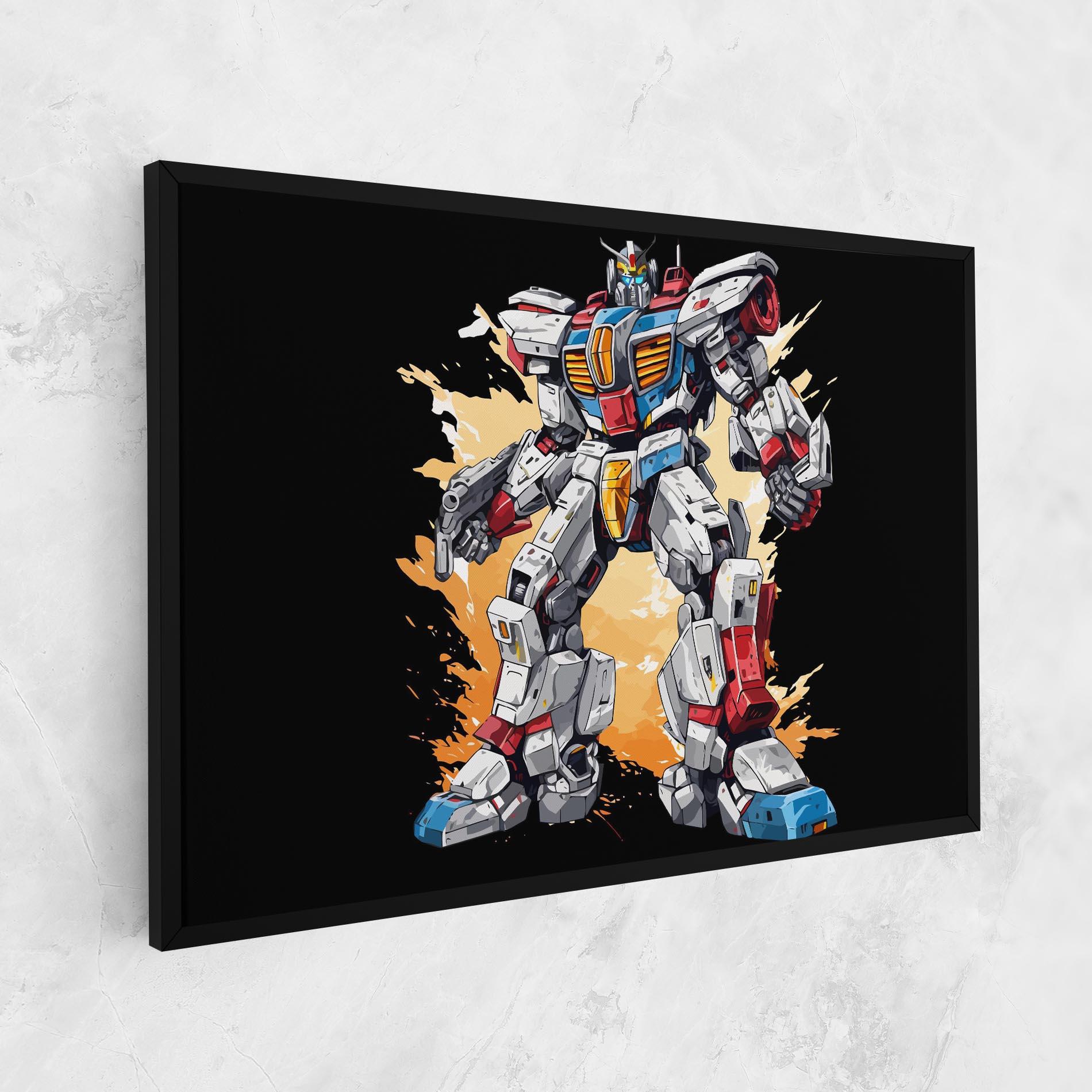 Leinwandbild Crazy Robot mockup 1