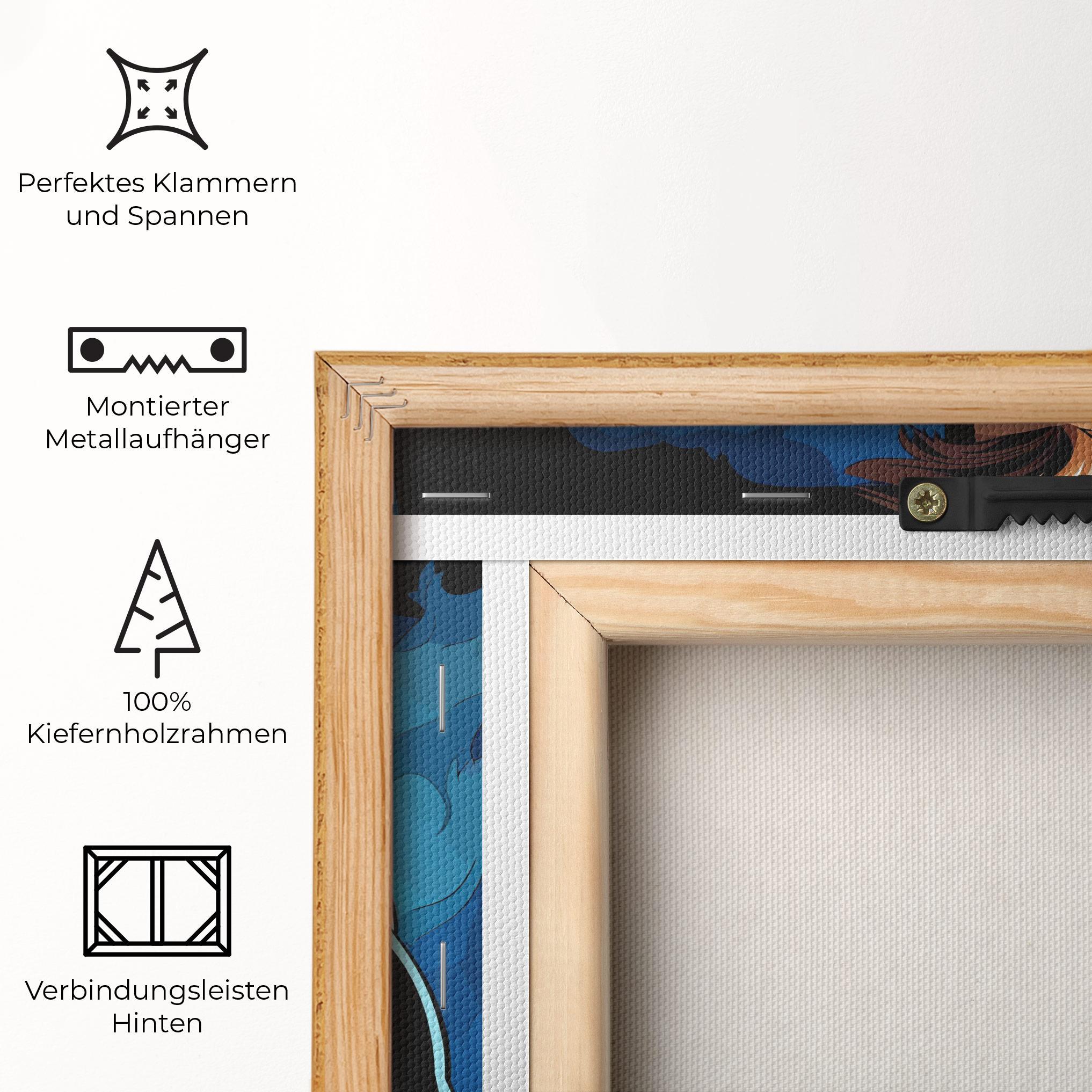 Leinwandbild Blue Hero mockup 5