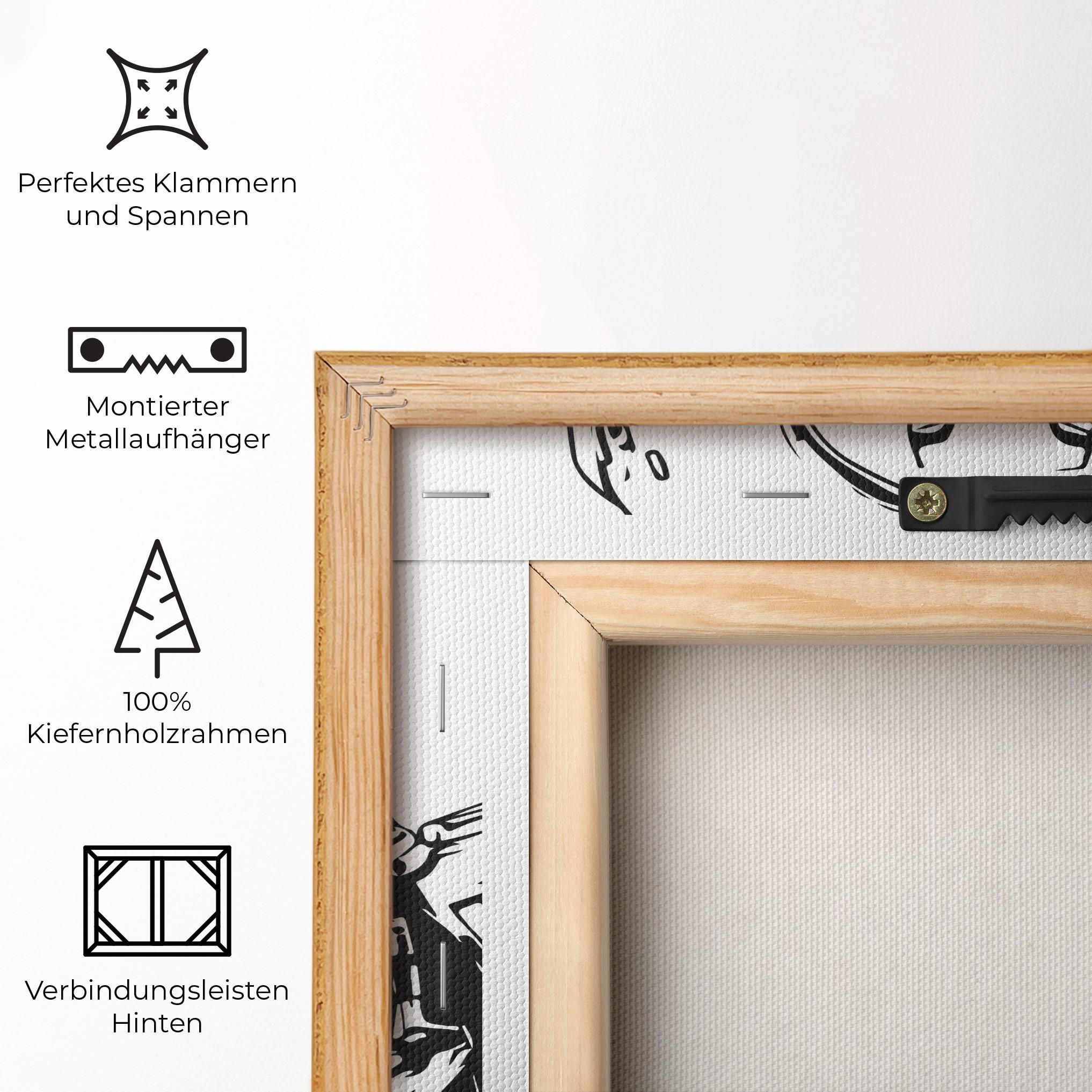 Leinwandbild Military Robot mockup 5