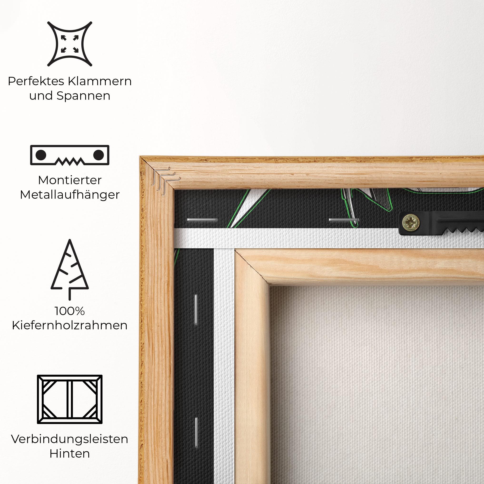 Leinwandbild Neon Transformer mockup 5