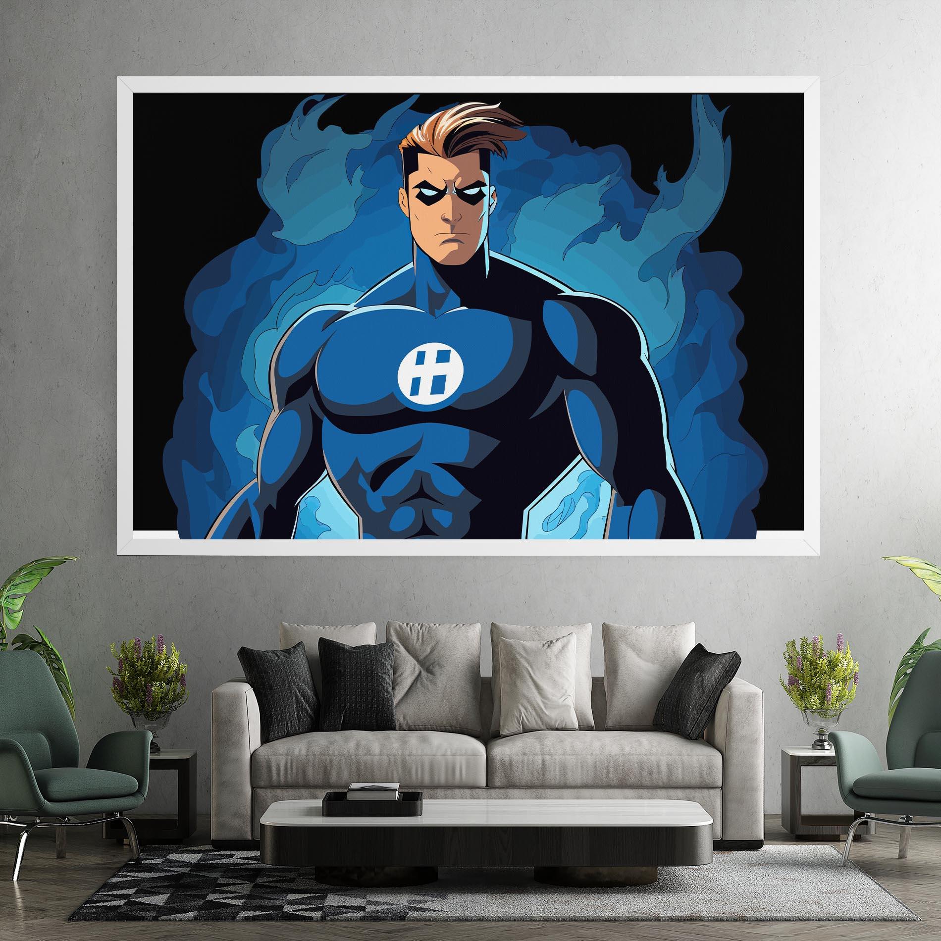 Leinwandbild Blue Hero mockup 7