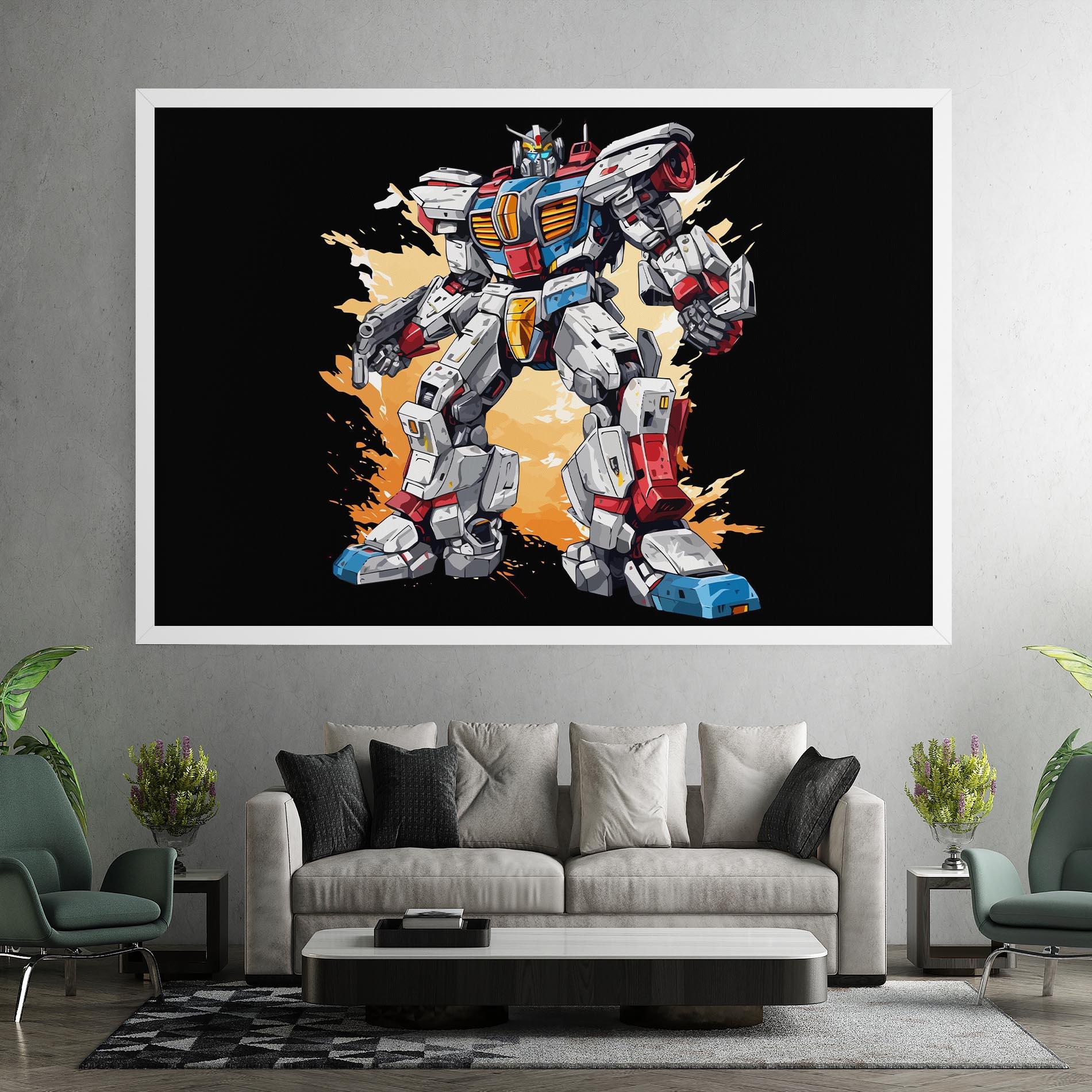 Leinwandbild Crazy Robot mockup 7