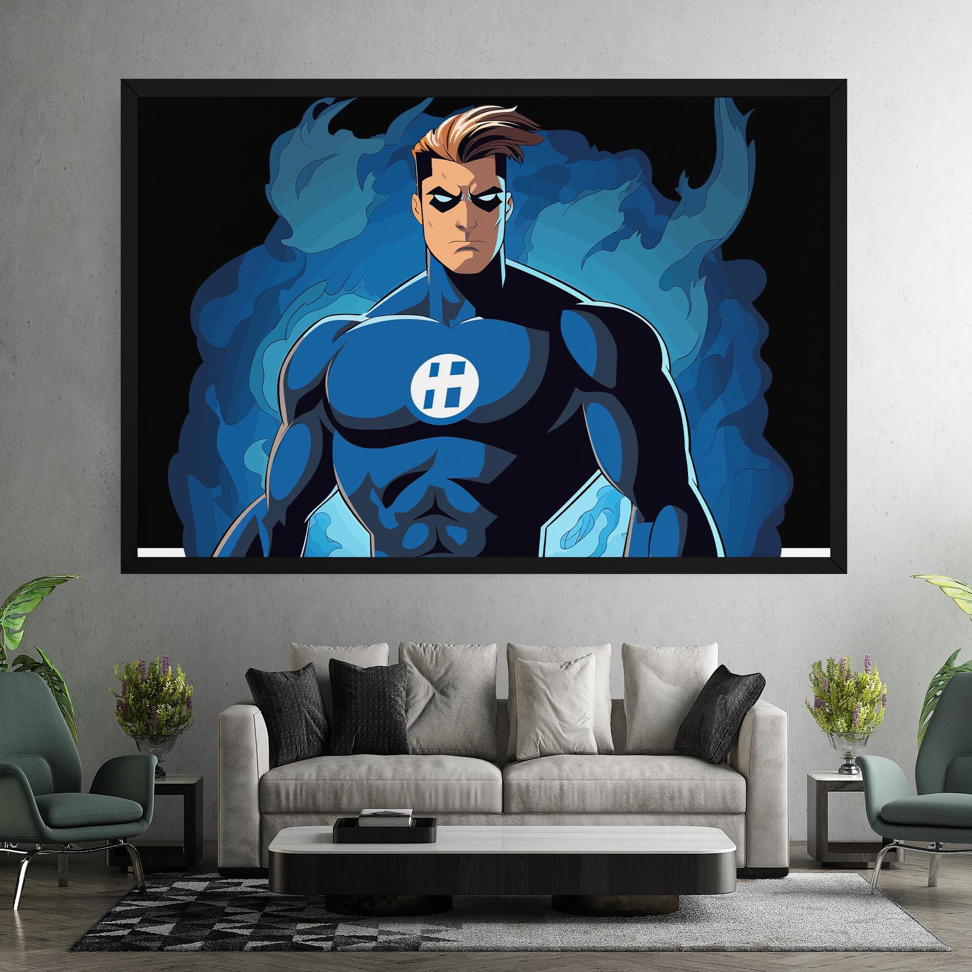 Leinwandbild Blue Hero mockup 7