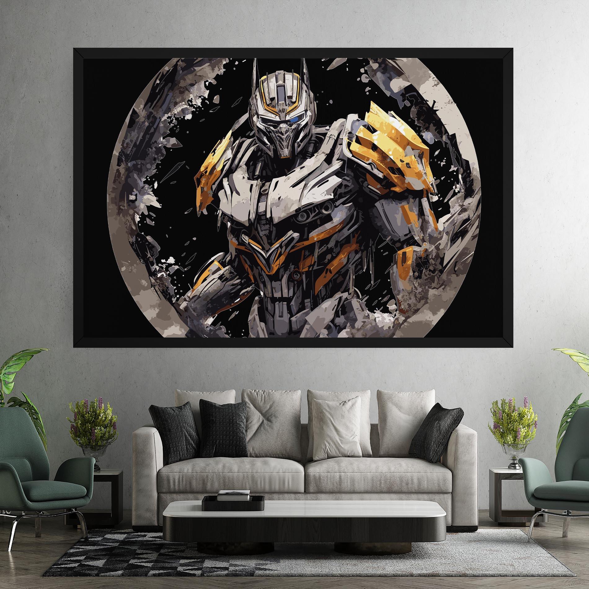 Leinwandbild Grey Transformers mockup 7